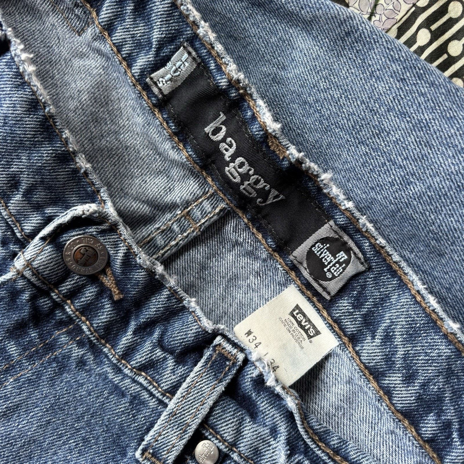Levi's Vintage Clothing vintage Levi’s Silver Tab Baggy Jeans 34 x 34 Size US 34 / EU 50 - 5 Thumbnail