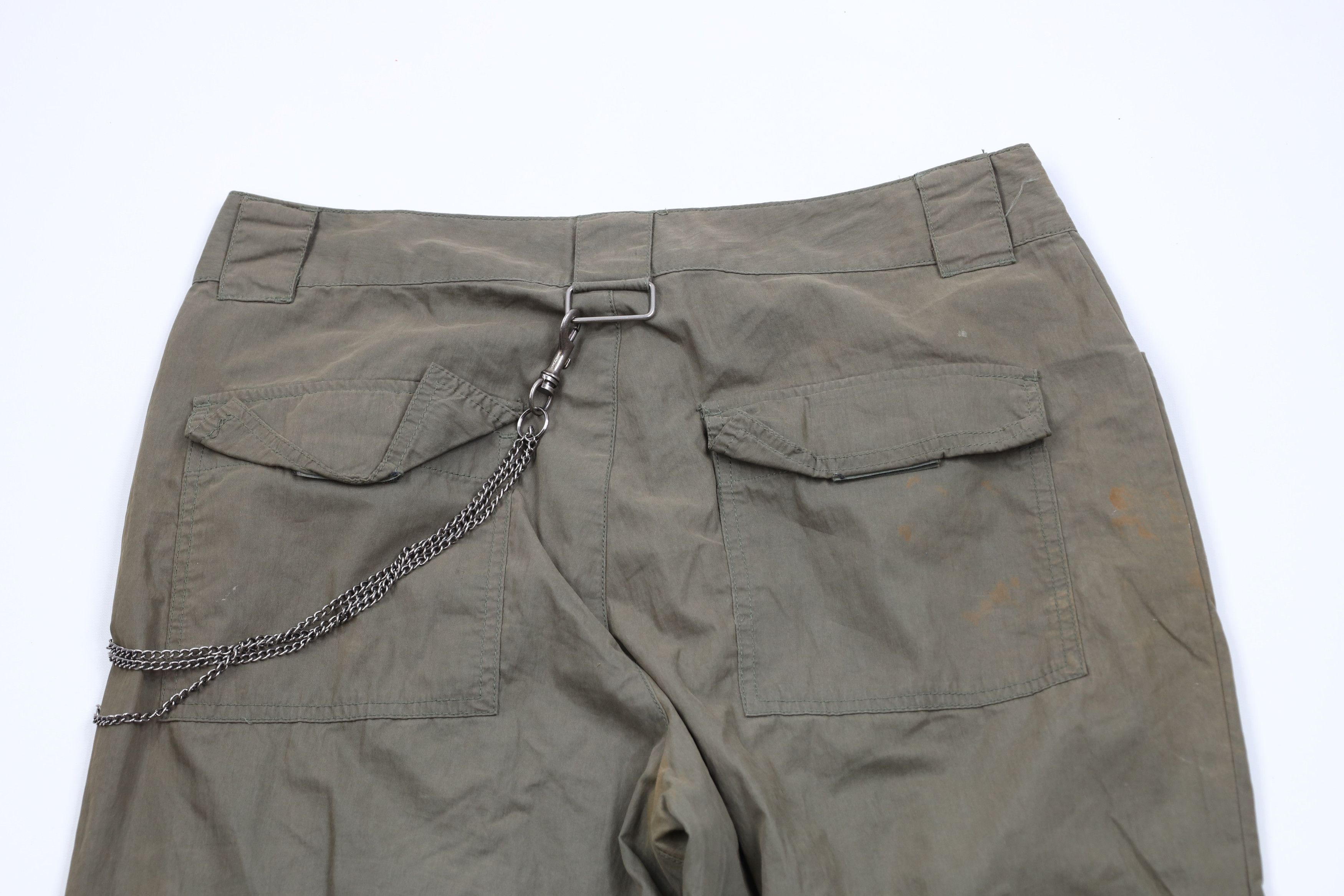 Vintage Vintage 90s Y2K Streetwear Goth Baggy Chain Cargo Pants Size 36" / US 14 / IT 50 - 12 Thumbnail