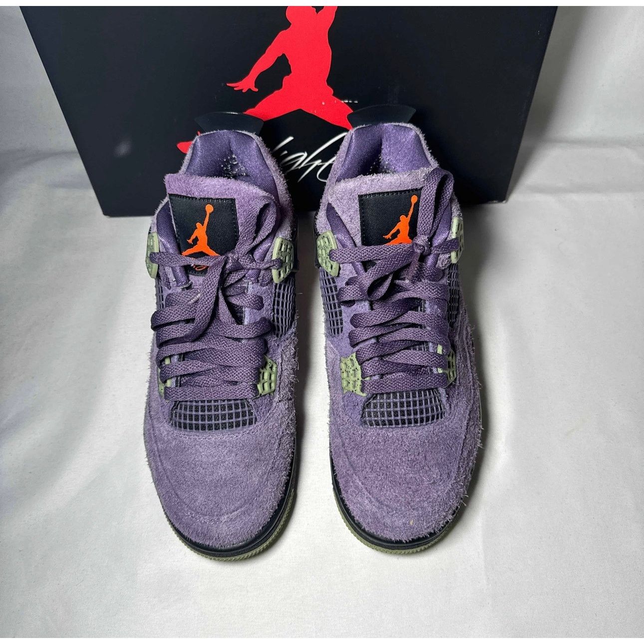 Jordan Brand × Nike Size 9.5 Wmns Air Jordan 4 Retro Canyon Purple Women's Shoes Size US 9.5 / IT 39.5 - 4 Thumbnail