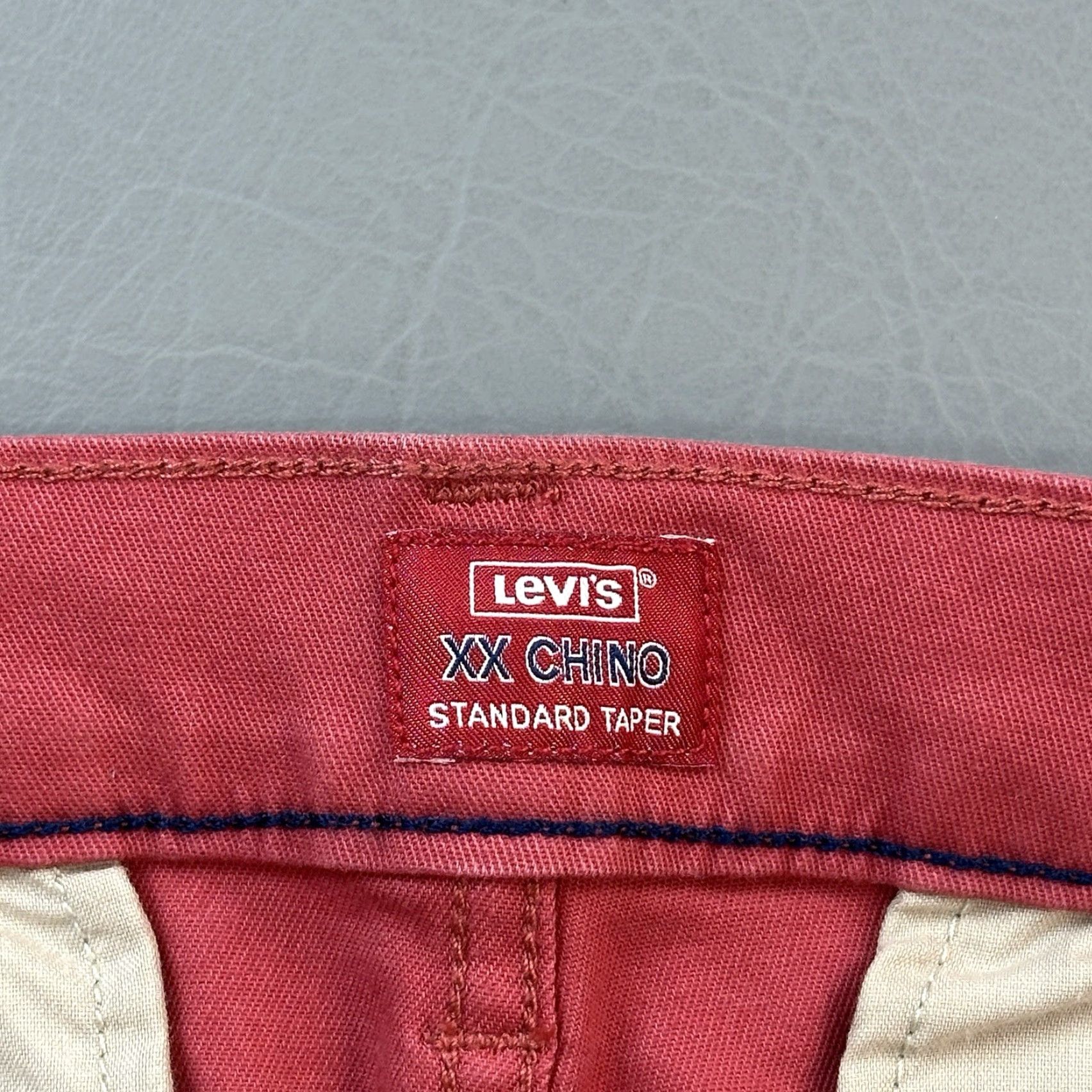 Levi's Levi's Chino Pants Mens 30x30 Rose Red Regular Stretch Casual Tapered Standard XX Logo Pocket Men Size US 30 / EU 46 - 7 Thumbnail