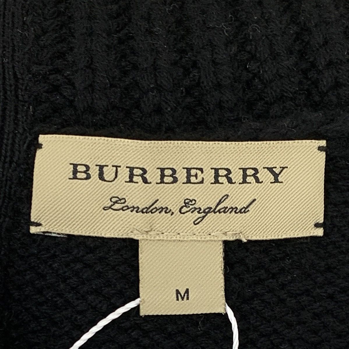 Burberry Burberry Black Wool Half-Zip Long Sleeve Knit Sweater K26WX Size US M / EU 48-50 / 2 - 5 Thumbnail