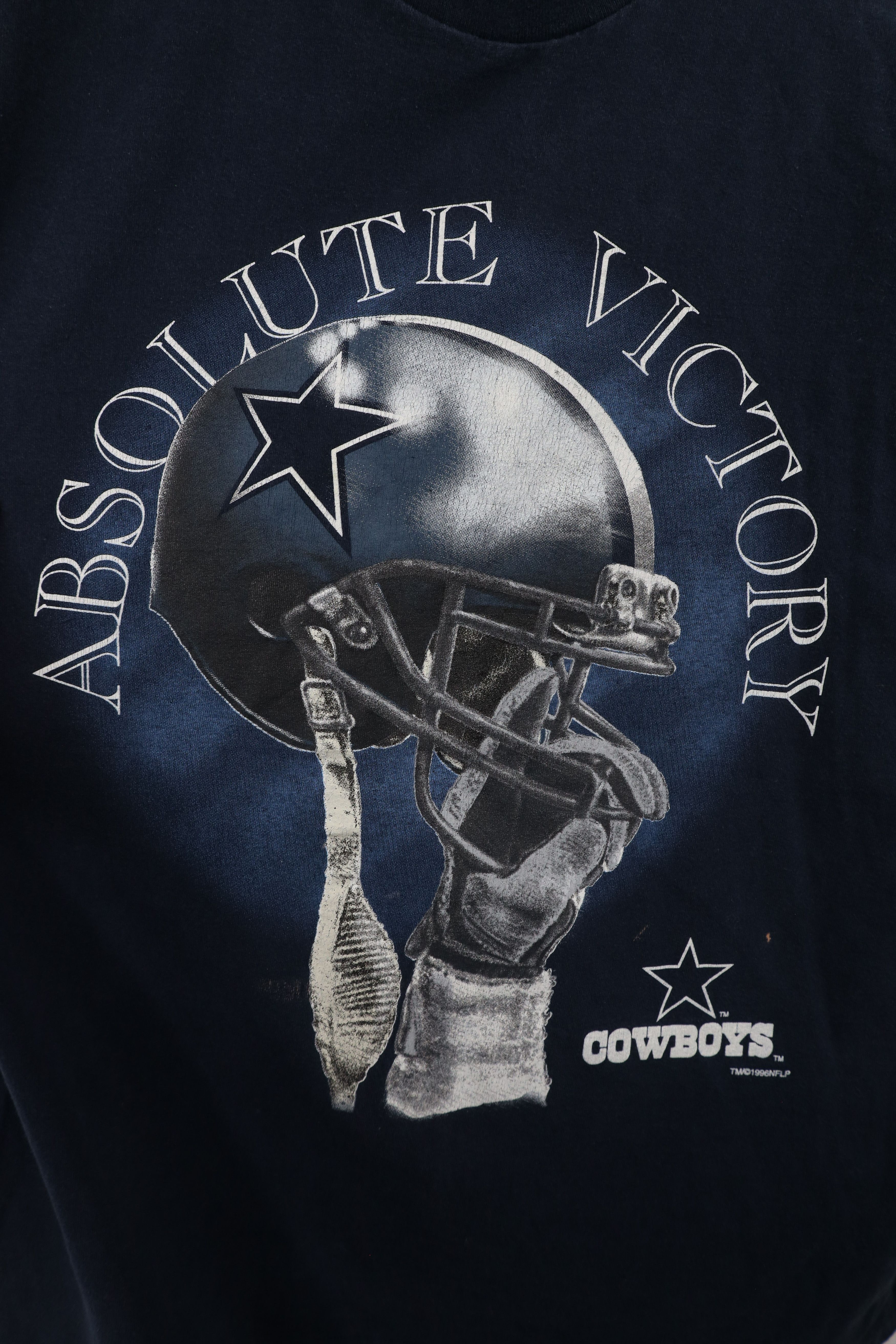 Vintage Vintage 90s Spell Dallas Cowboys Football Helmet T-shirt USA Size US XL / EU 56 / 4 - 4 Thumbnail