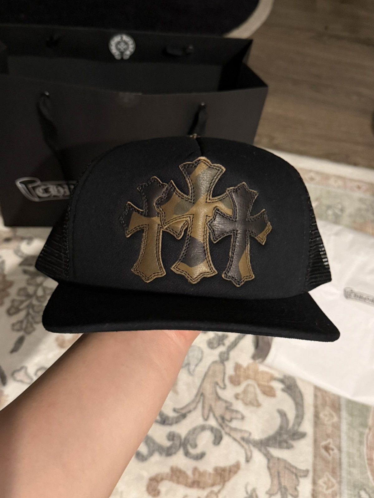 Chrome Hearts Chrome Hearts Camo Cemetery Trucker Hat Size ONE SIZE - 1 Thumbnail