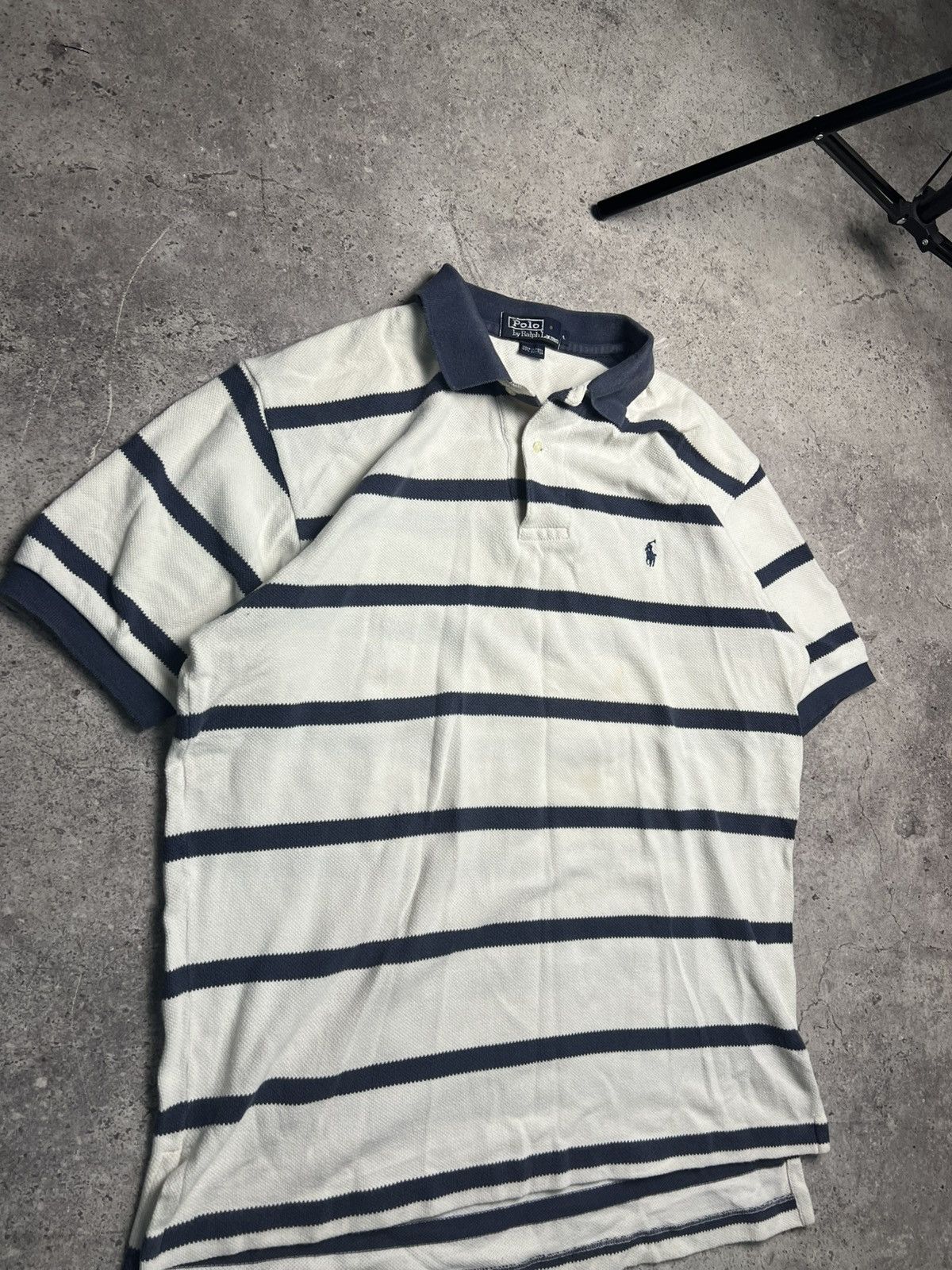 Polo Ralph Lauren Polo Ralph Lauren L striped polo tee T-shirt shirt sleeve Size US L / EU 52-54 / 3 - 2 Thumbnail
