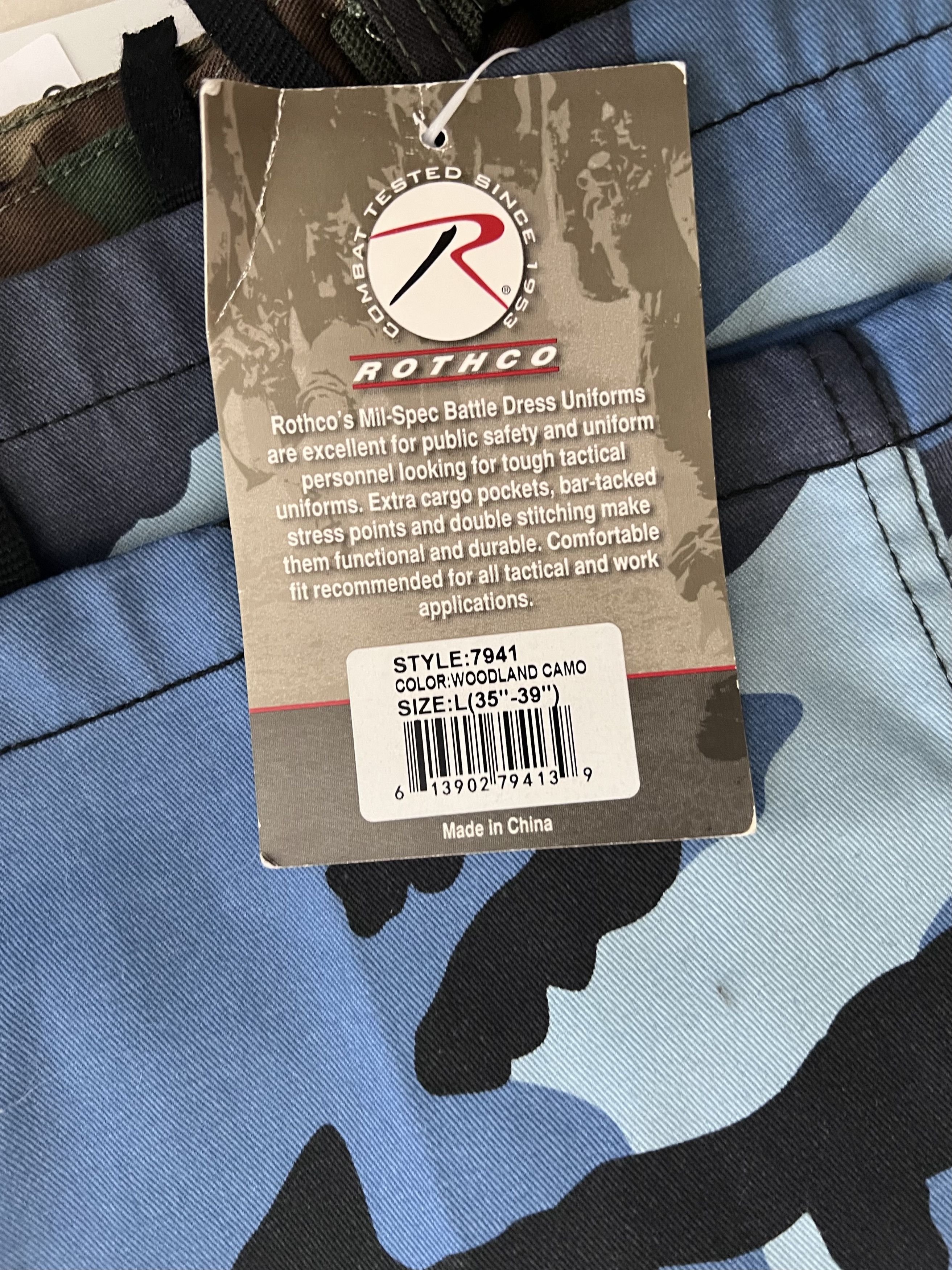 Rothco GNARCOTIC TRI CAMO PANTS Size US 35 - 6 Thumbnail