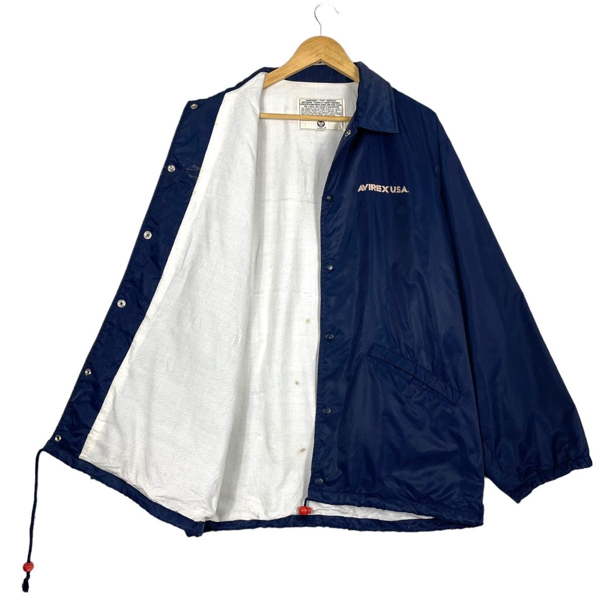 Aviator Nation × Avirex 💥AVIREX RENO AIR FORCE SNAP WINDBREAKER JACKET Size US XL / EU 56 / 4 - 2 Thumbnail