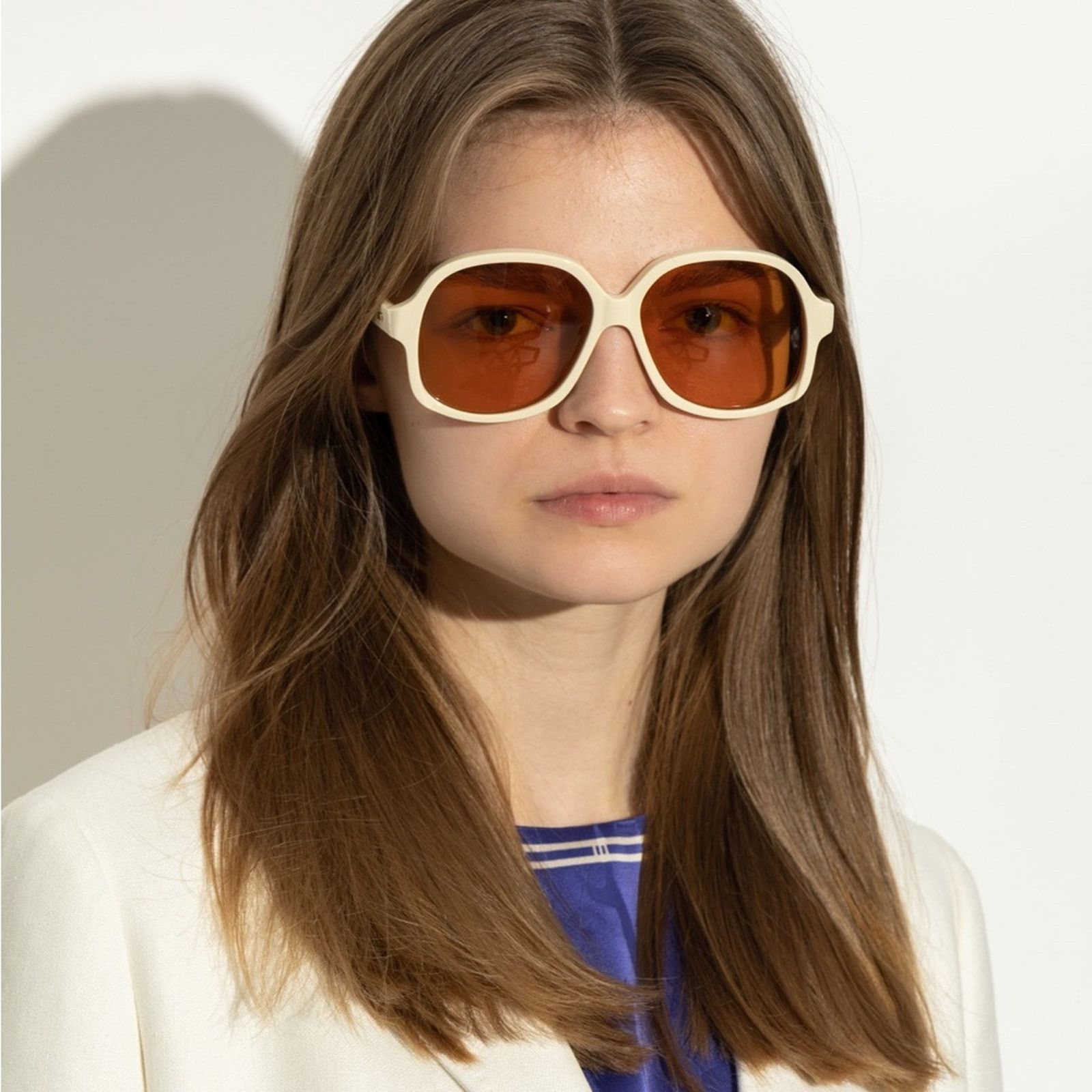 Valentino New! Valentino VLS 177C Cream Sunglasses , Authentic Size ONE SIZE - 8 Thumbnail
