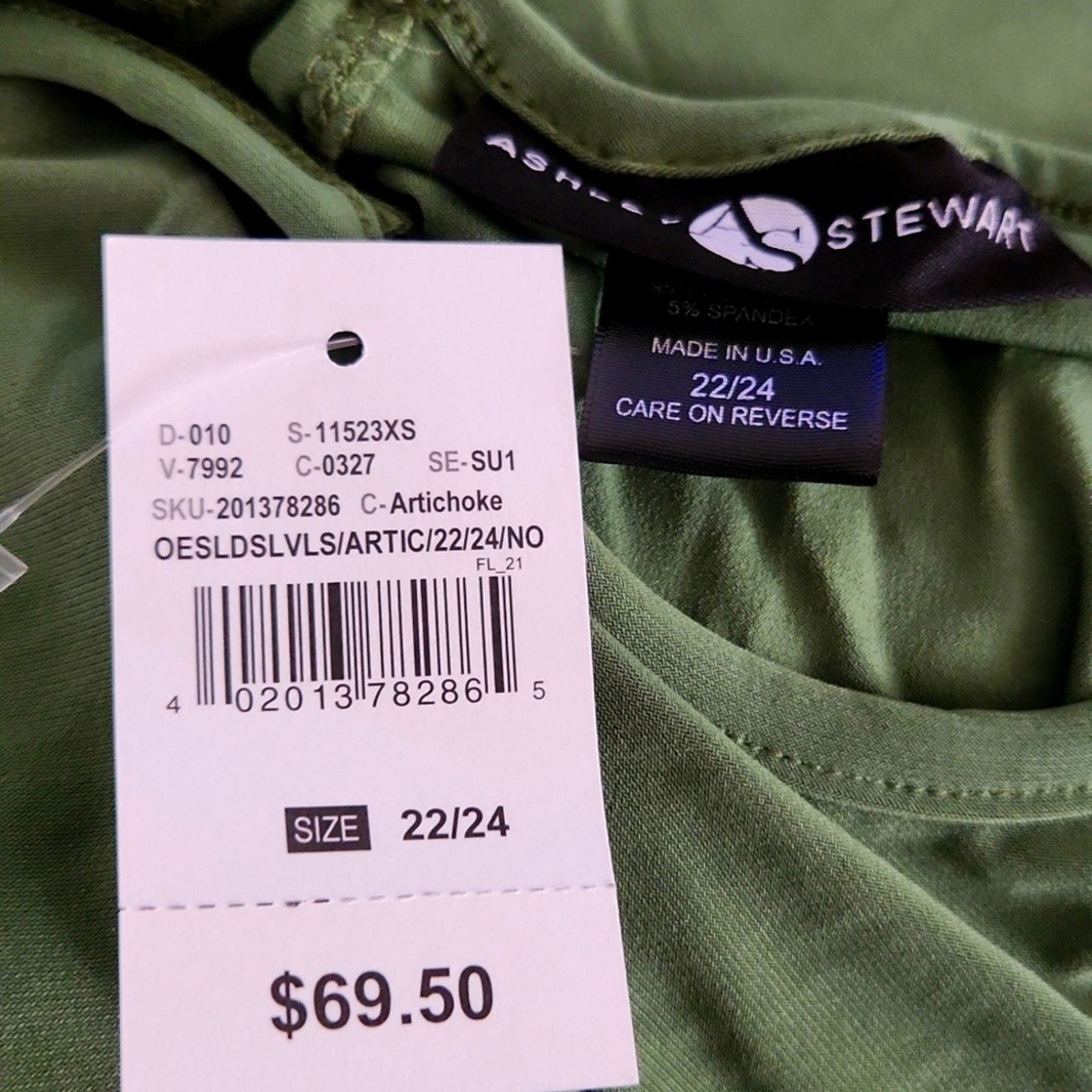 Other CLOVER GREEN ☆ TWIST FRONT ☆ SLEEVELESS MIDI DRESS 4x ☆ NWT Size 4XL / US 24-26 - 8 Thumbnail