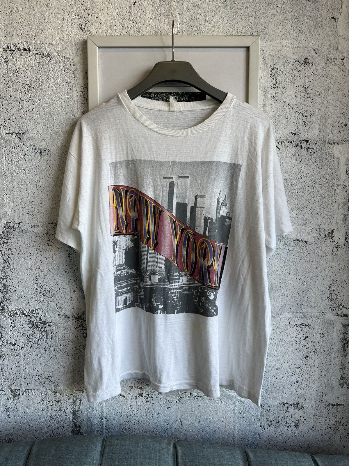 Vintage Vintage NEW YORK Photo 90’s TSHIRT Size US XL / EU 56 / 4 - 2 Thumbnail