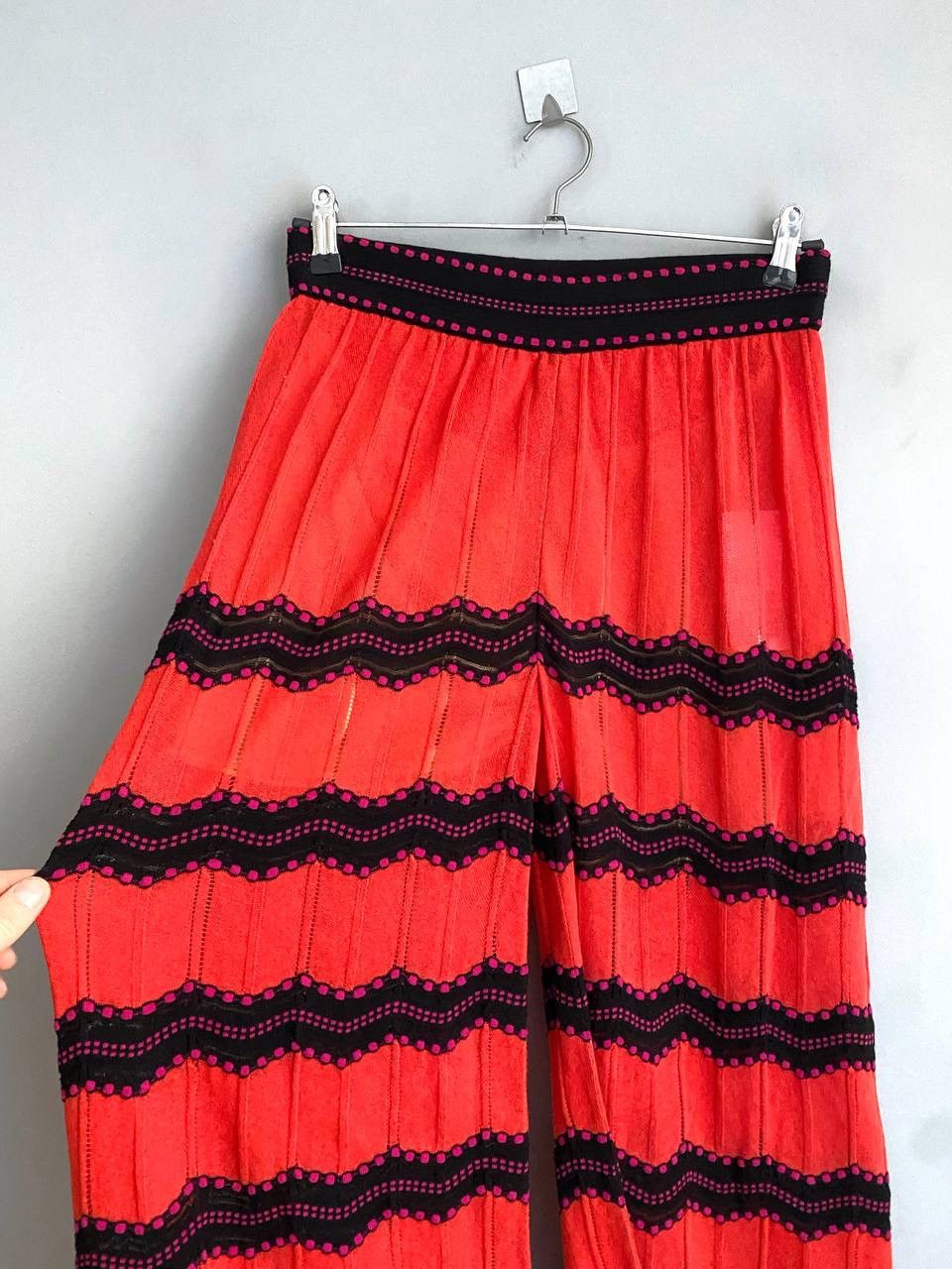 Missoni Missoni Womens Zig-Zag Pattern Knitted Wide-Leg Pants, 44/S Size 30" / US 8 / IT 44 - 6 Thumbnail
