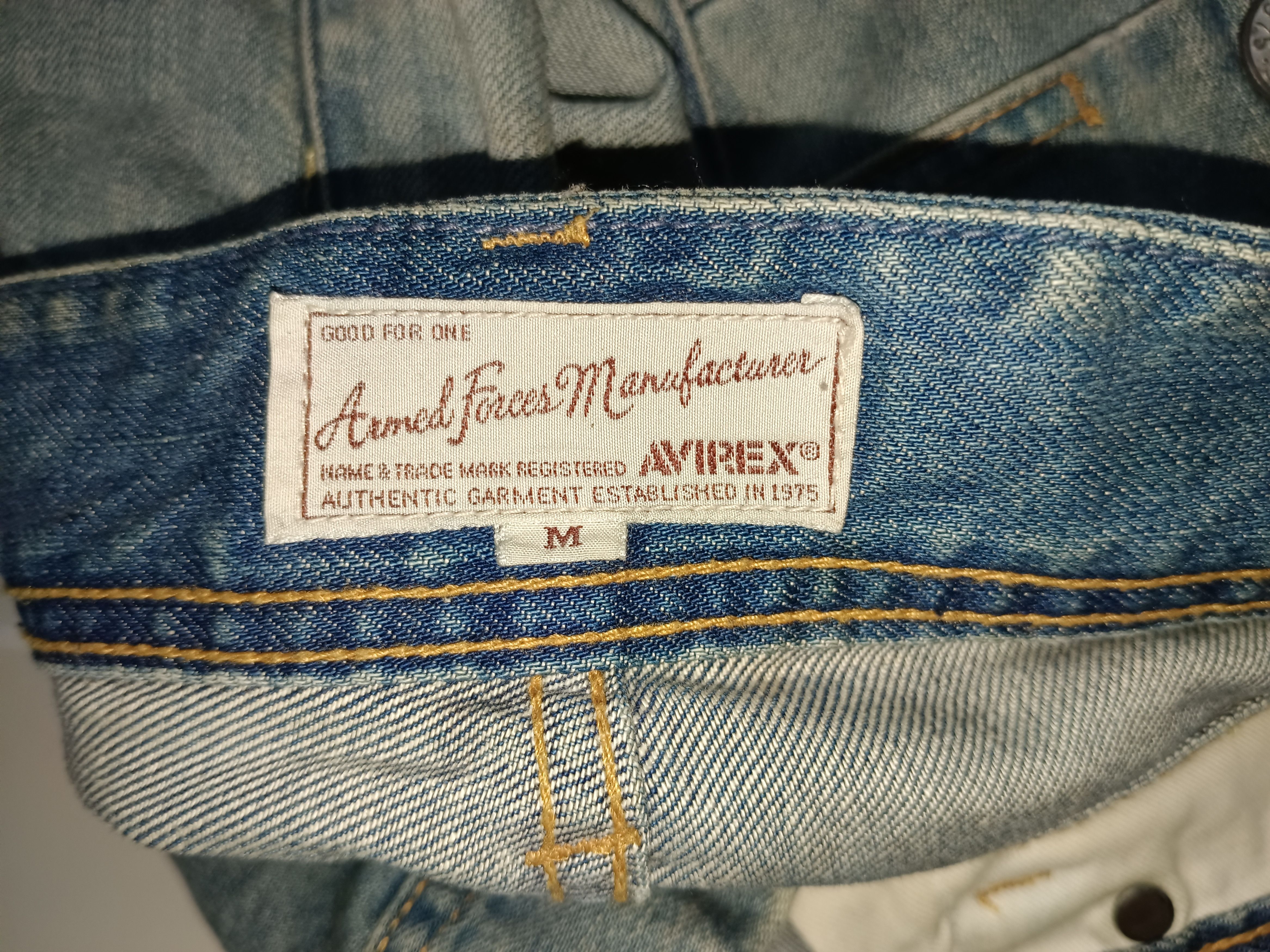 Avirex Avirex U.S Armed Forces Distressed Denim Jeans Size US 32 / EU 48 - 10 Thumbnail