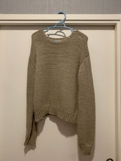 Vuja De Vuja De Moss Green Low Gauge Knit Sweater | Grailed