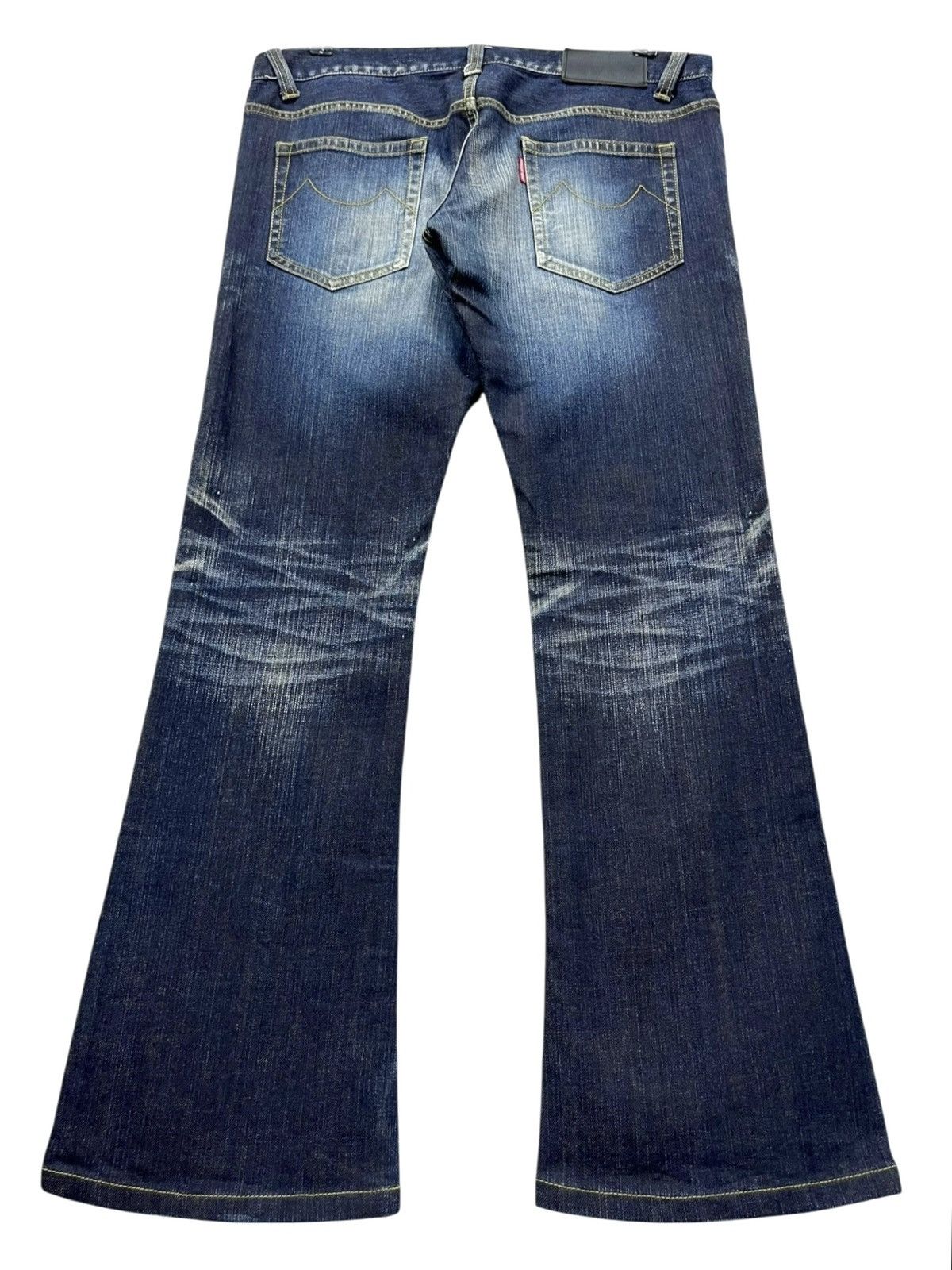 Tornado Mart TORNADO MART Blue Gemstone Inclusions Whiskers Punk Flare🔥 Size US 32 / EU 48 - 4 Thumbnail