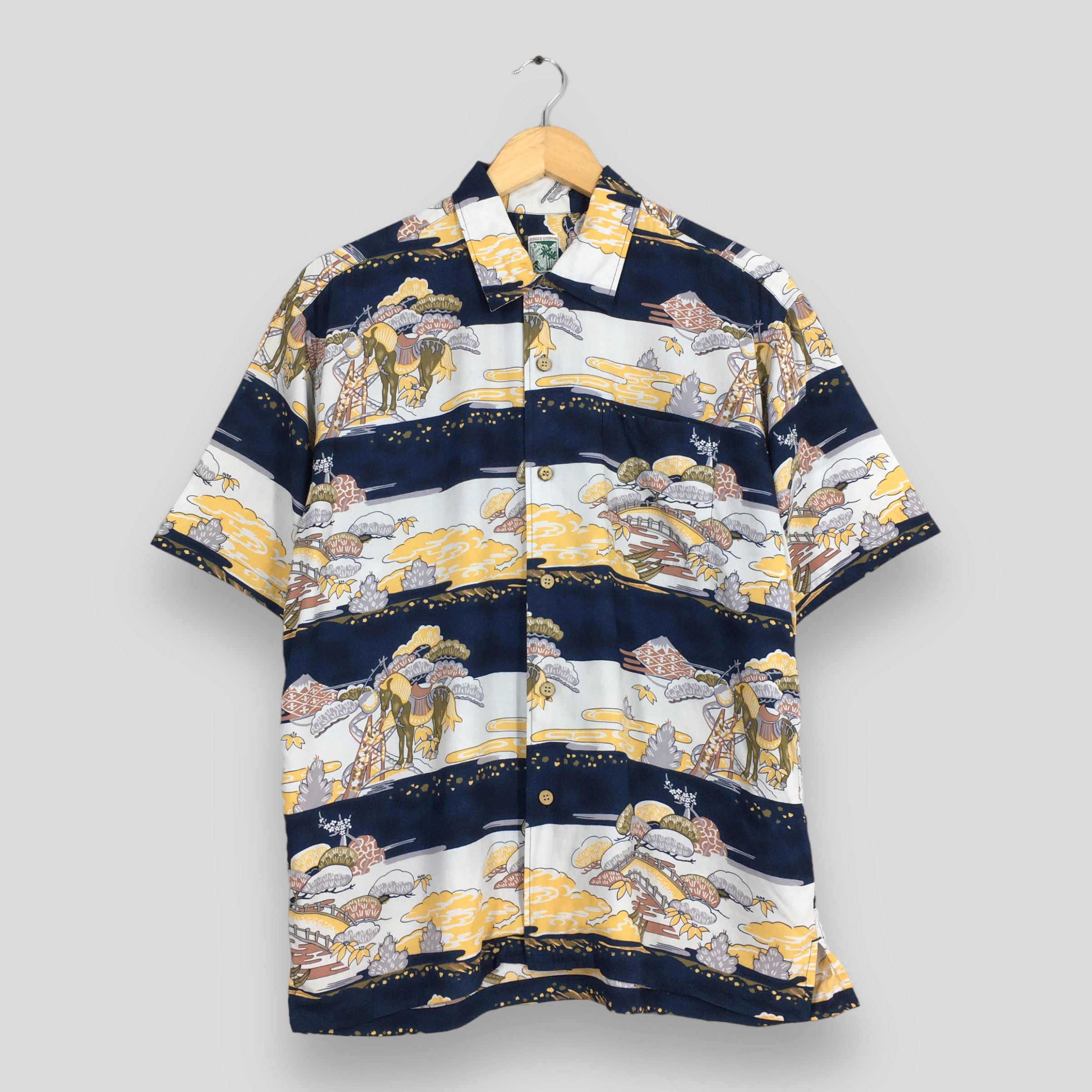 Life's a Beach Vintage Hawaiian Aloha Japanese Couture Sakura Shirt Medium Size US M / EU 48-50 / 2 - 1 Thumbnail
