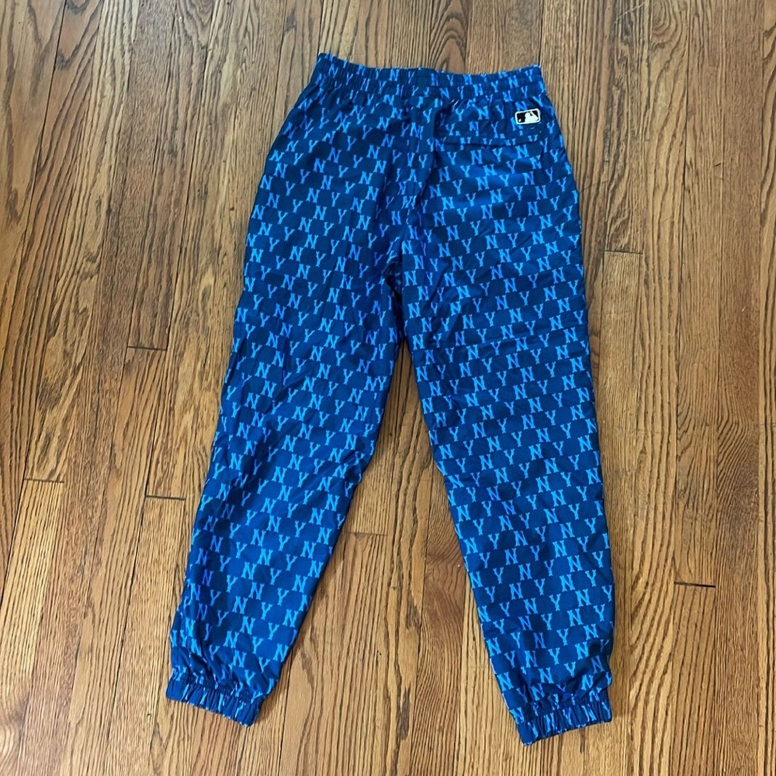 MLB aespa MLB Korea NY Yankees Monogram Logo Woven Nylon Blue M Size 28" / US 6 / IT 42 - 3 Thumbnail