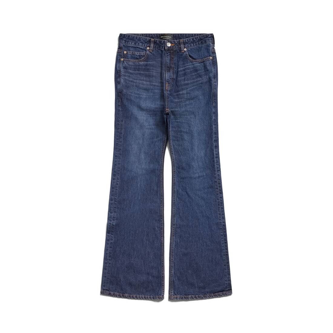 Balenciaga o1la1rc1a0925 555 / Flared Pants in Blue Size US 26 / EU 42 - 1 Thumbnail