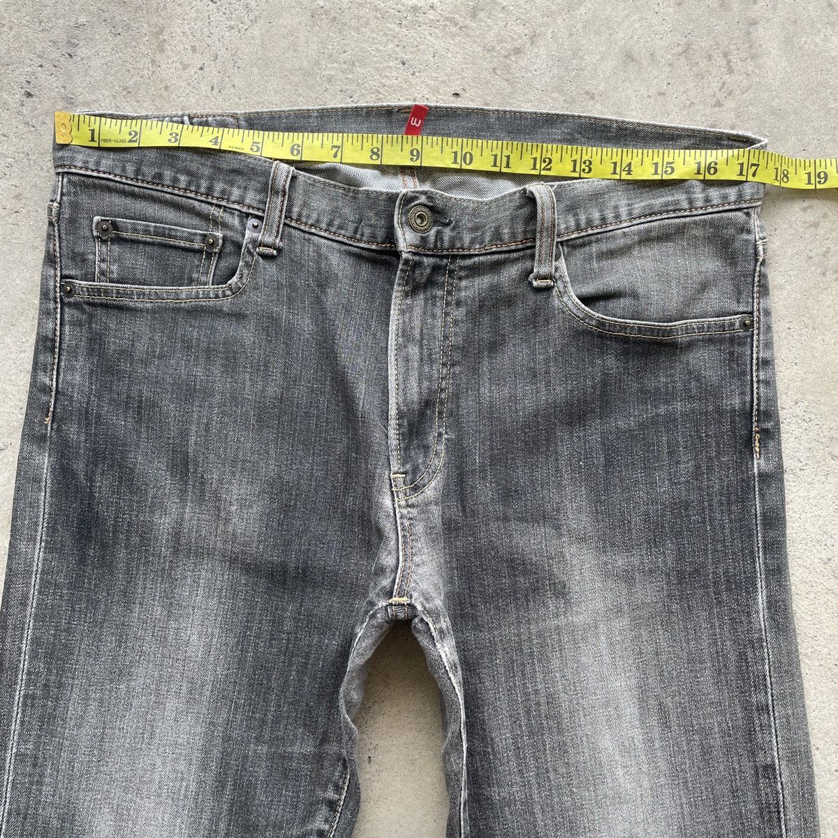 Japanese Brand Vintage Japanese Black Faded Denim Jeans Pants W35 Size US 35 - 5 Thumbnail