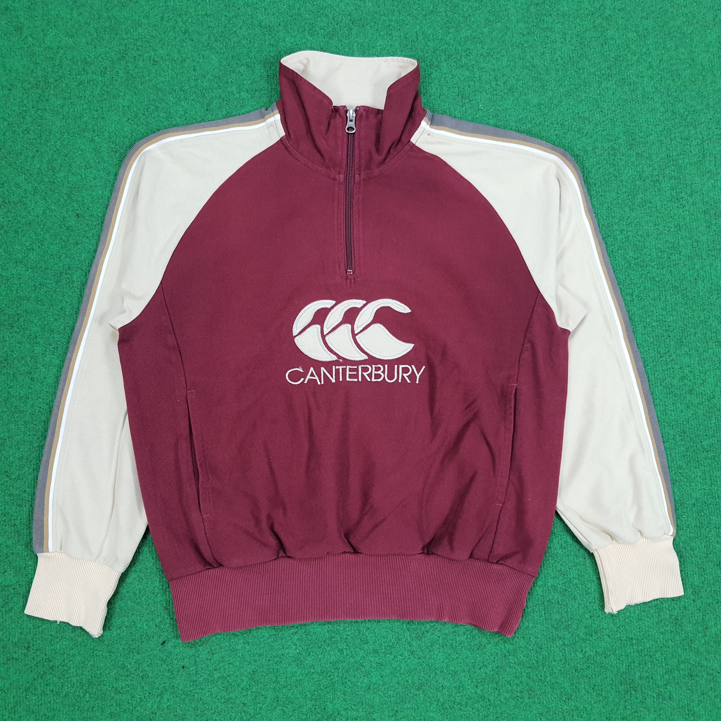 Canterbury of New Zealand × Vintage Vintage Canterbury of New Zealand Raglan Half Zipper Size US M / EU 48-50 / 2 - 1 Thumbnail