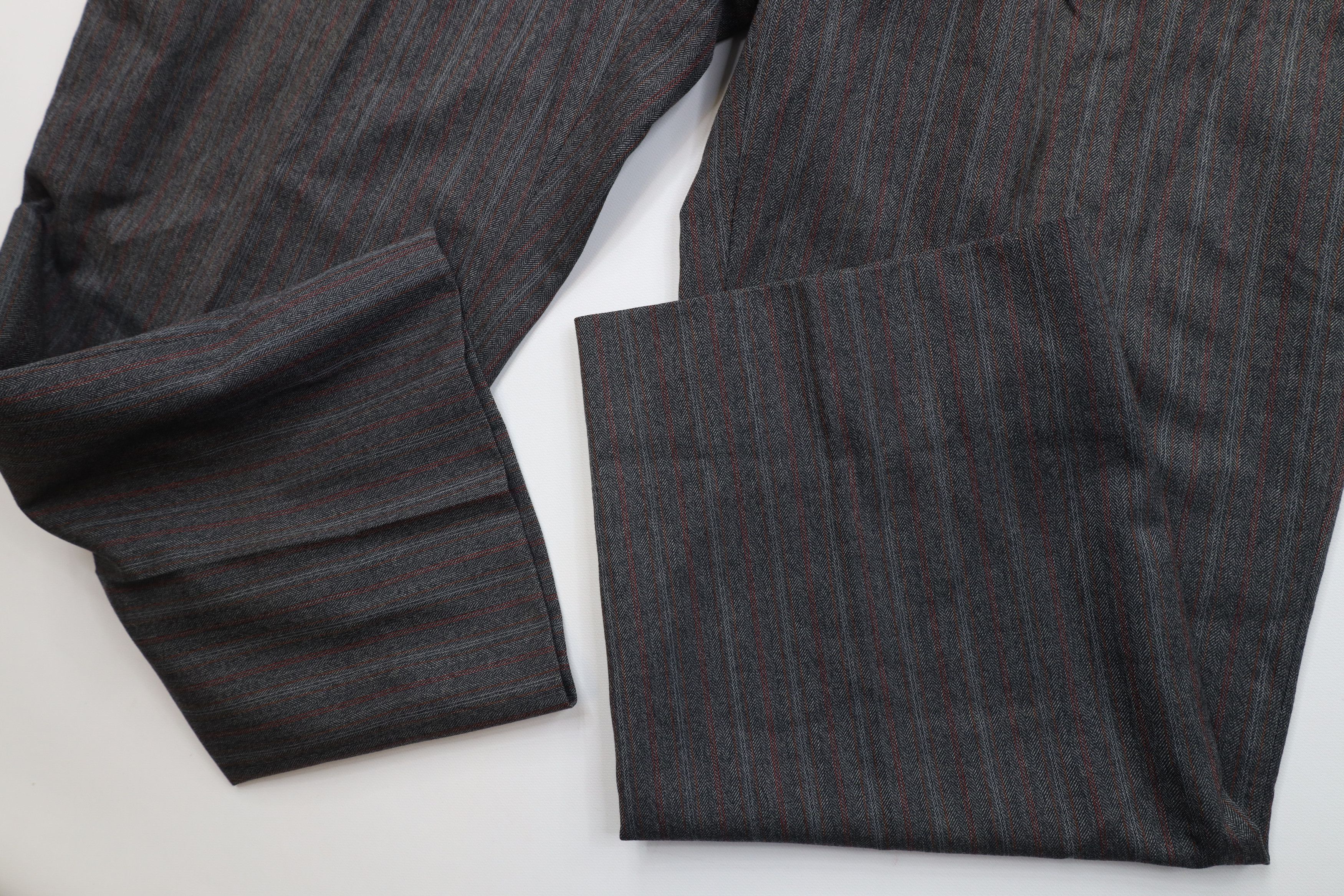 Vintage Vintage 60s Streetwear Wool Striped Wide Leg Chino Pants USA Size US 42 / EU 58 - 7 Thumbnail