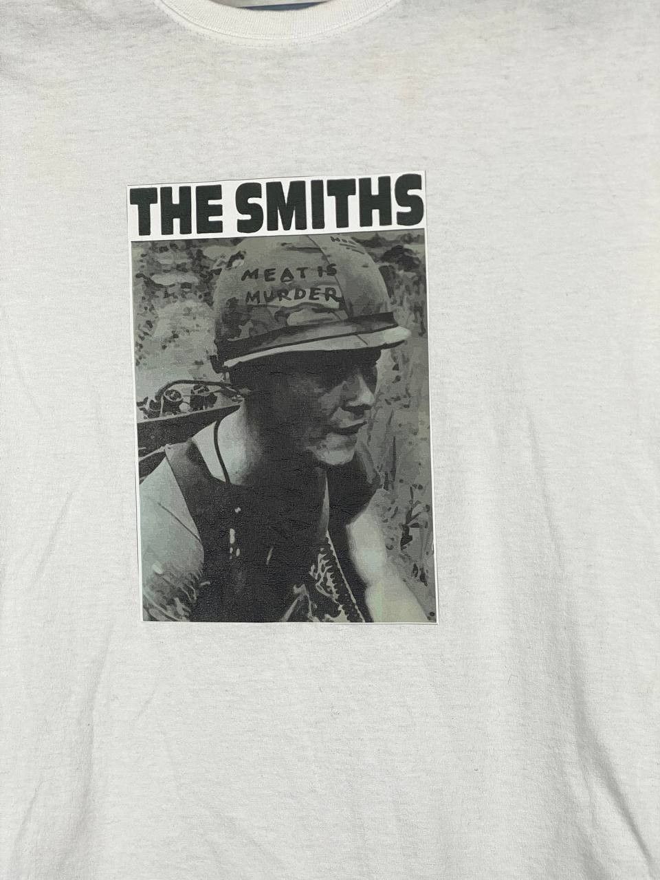 Band Tees × The Smiths × Vintage Vintage The Smith Meat is Murder White T Shirt Size US S / EU 44-46 / 1 - 3 Thumbnail