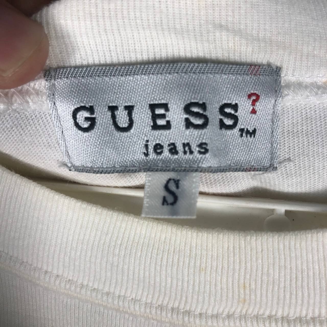 Guess × Vintage Vintage Guess Jeans 81 White T-shirt Size US S / EU 44-46 / 1 - 4 Thumbnail
