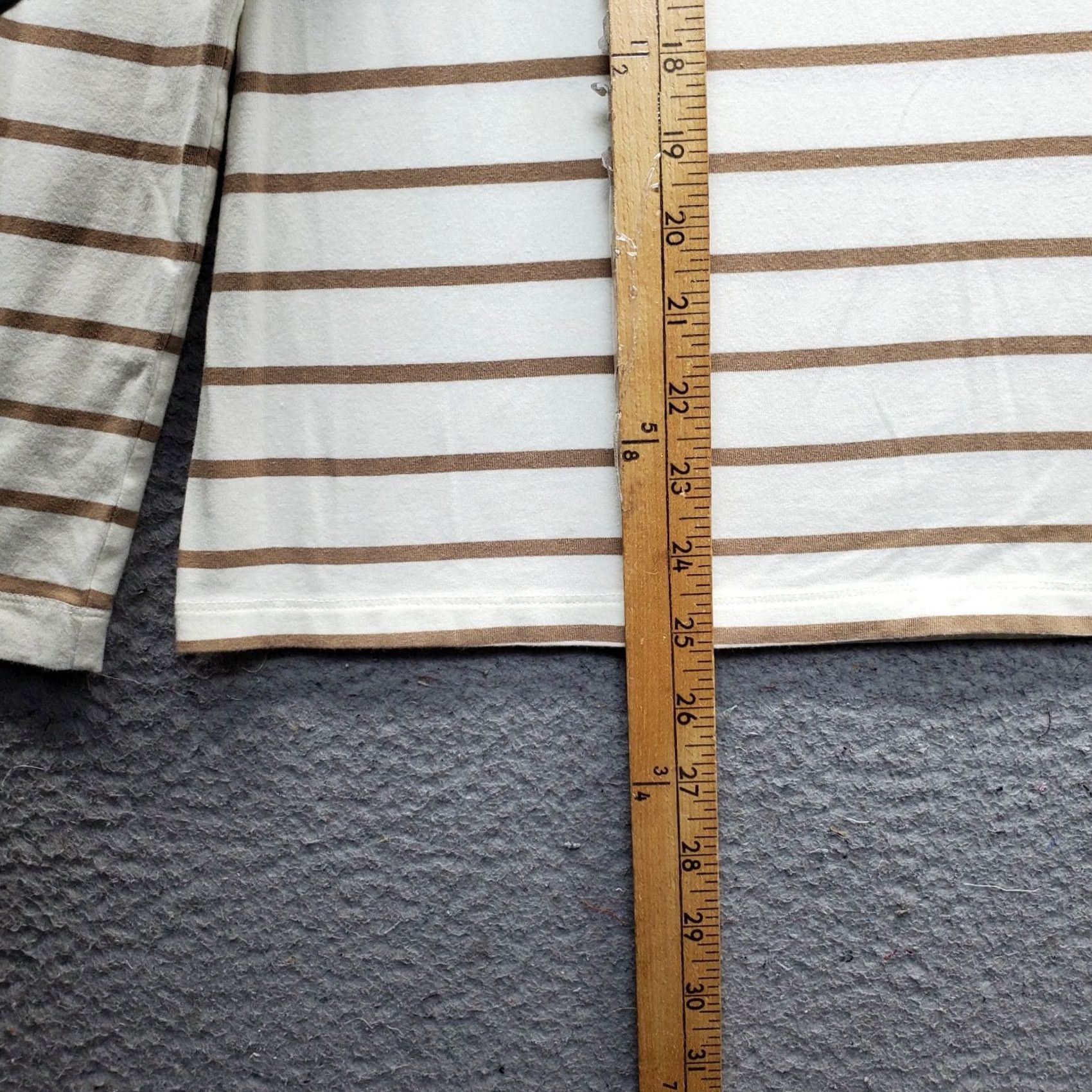 Brooks Brothers Brooks Brothers T Shirt Womens Multicolor Striped Stretch Long Sleeve Crewneck Size M Size M / US 6-8 / IT 42-44 - 3 Thumbnail