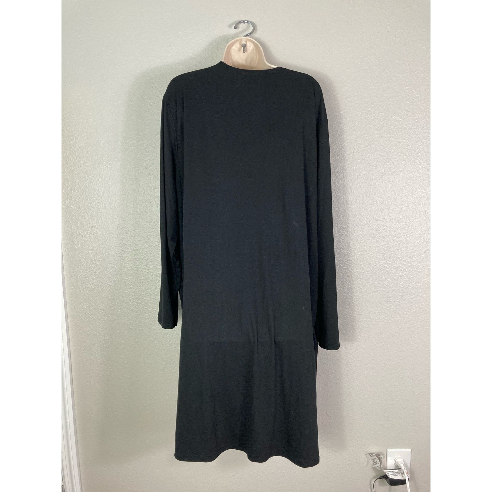 Other Love University Women's 3XL Black Drape Front Cardigan Size 3XL / US 20-22 - 10 Thumbnail