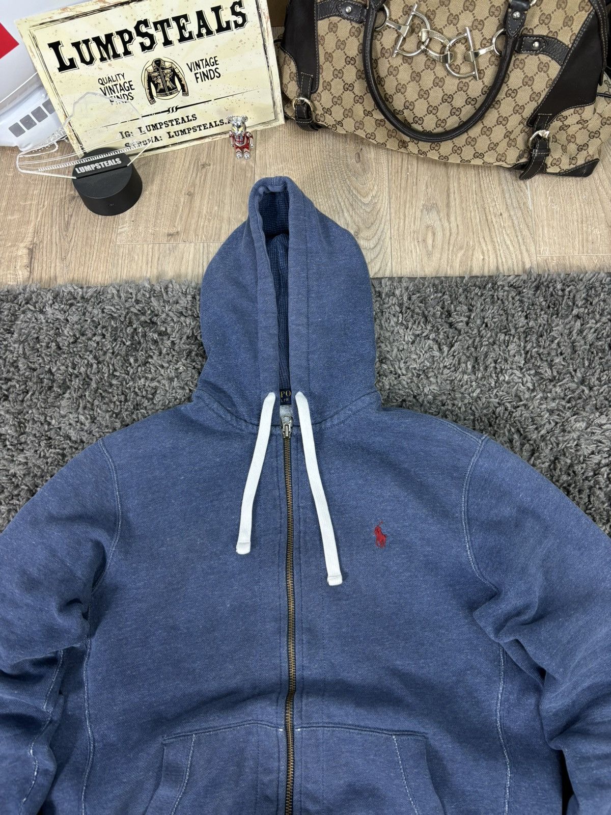 Ralph Lauren × Vintage Polo Ralph Lauren Zip Up Distressed Japanese Style Size US M / EU 48-50 / 2 - 5 Thumbnail