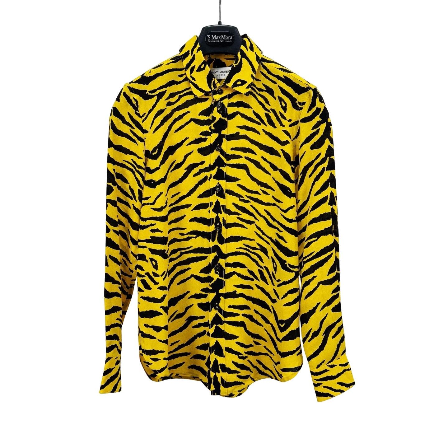 Saint Laurent Paris Saint Laurent Tiger Print Silk Button Up FR 34 Size XS / US 0-2 / IT 36-38 - 1 Thumbnail