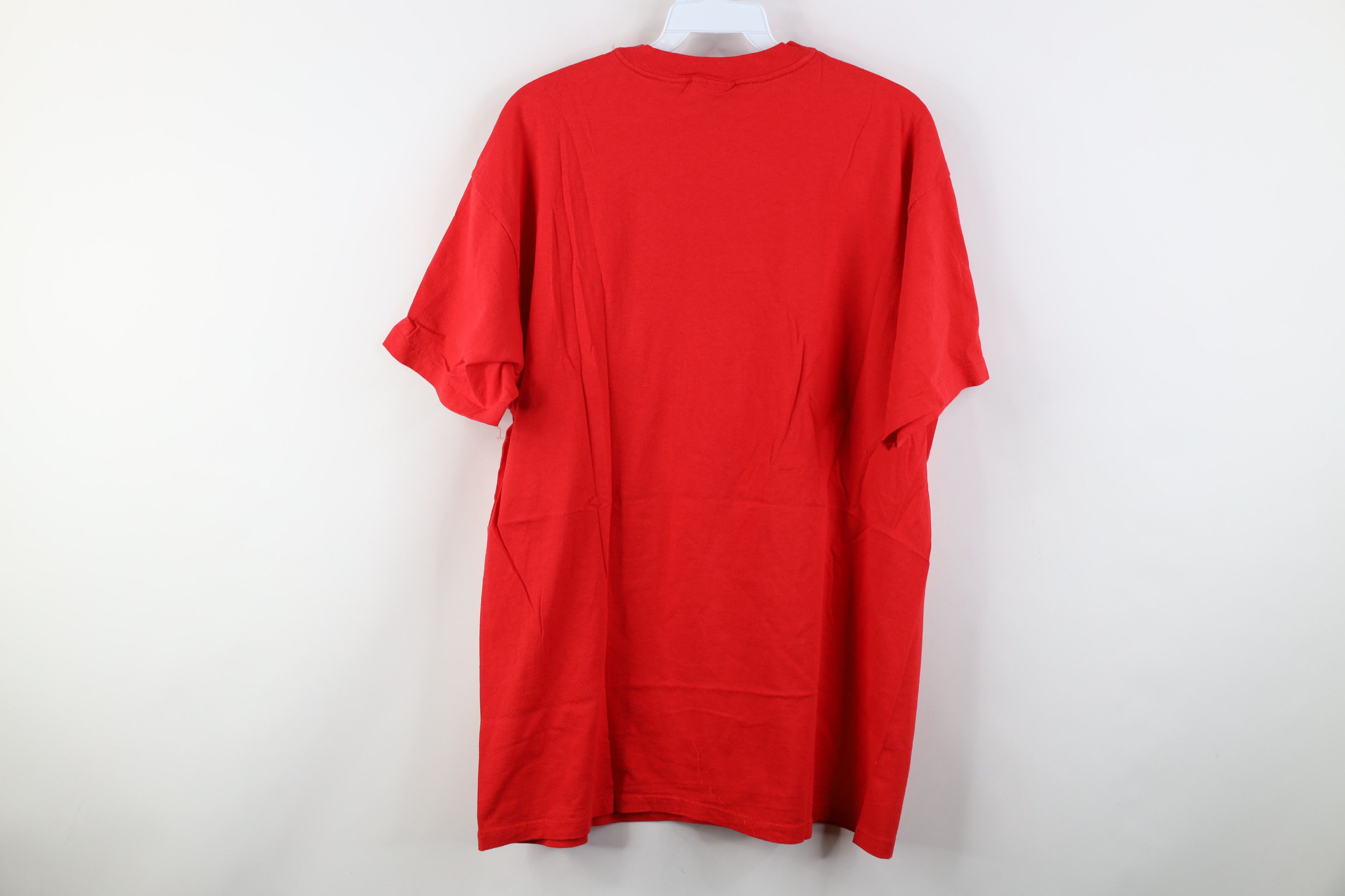 Hanes Vintage 80s 90s Hanes Short Sleeve T-Shirt Cotton Red USA Size US XL / EU 56 / 4 - 10 Thumbnail
