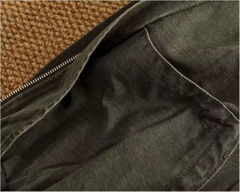 Other Khaki Streetwear Retro Vintage Style Work Washed Jacket Size US L / EU 52-54 / 3 - 6 Thumbnail