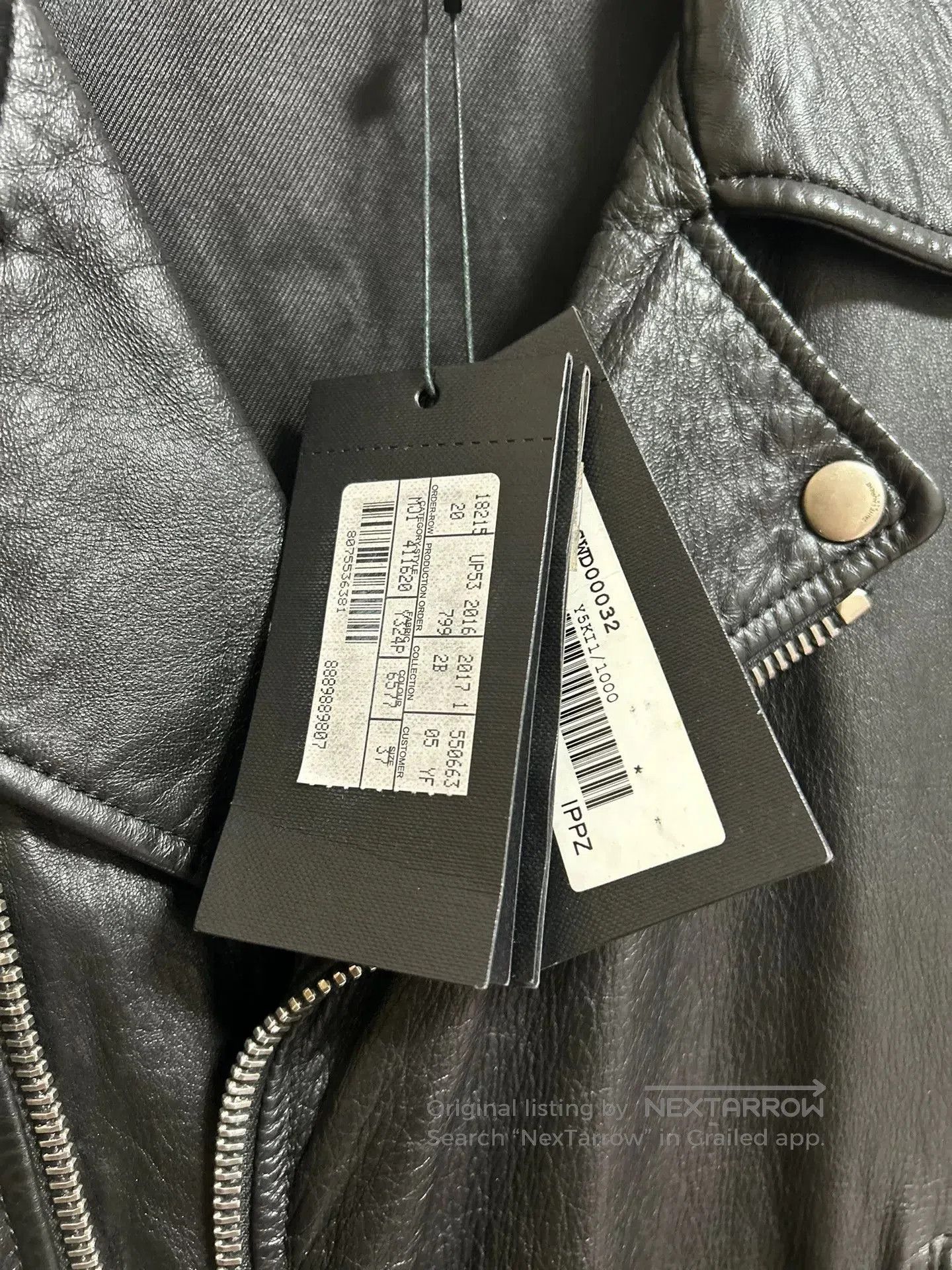 Saint Laurent Paris Saint Laurent Shark Leather Jacket. Size US M / EU 48-50 / 2 - 3 Thumbnail