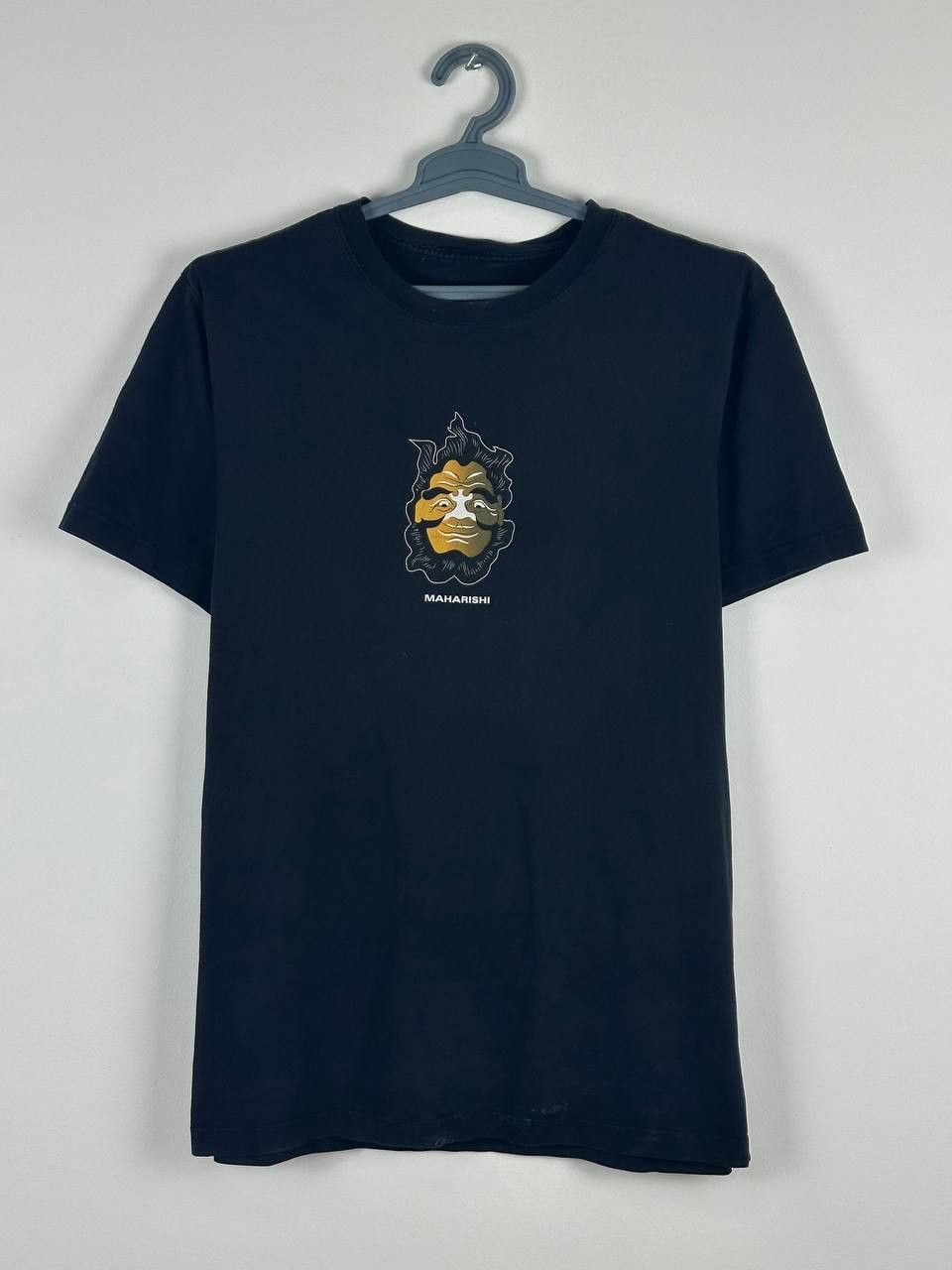 Maharishi × Vintage Vintage Maharishi Japanese Big Logo Black Tee T-Shirt Size US M / EU 48-50 / 2 - 2 Thumbnail