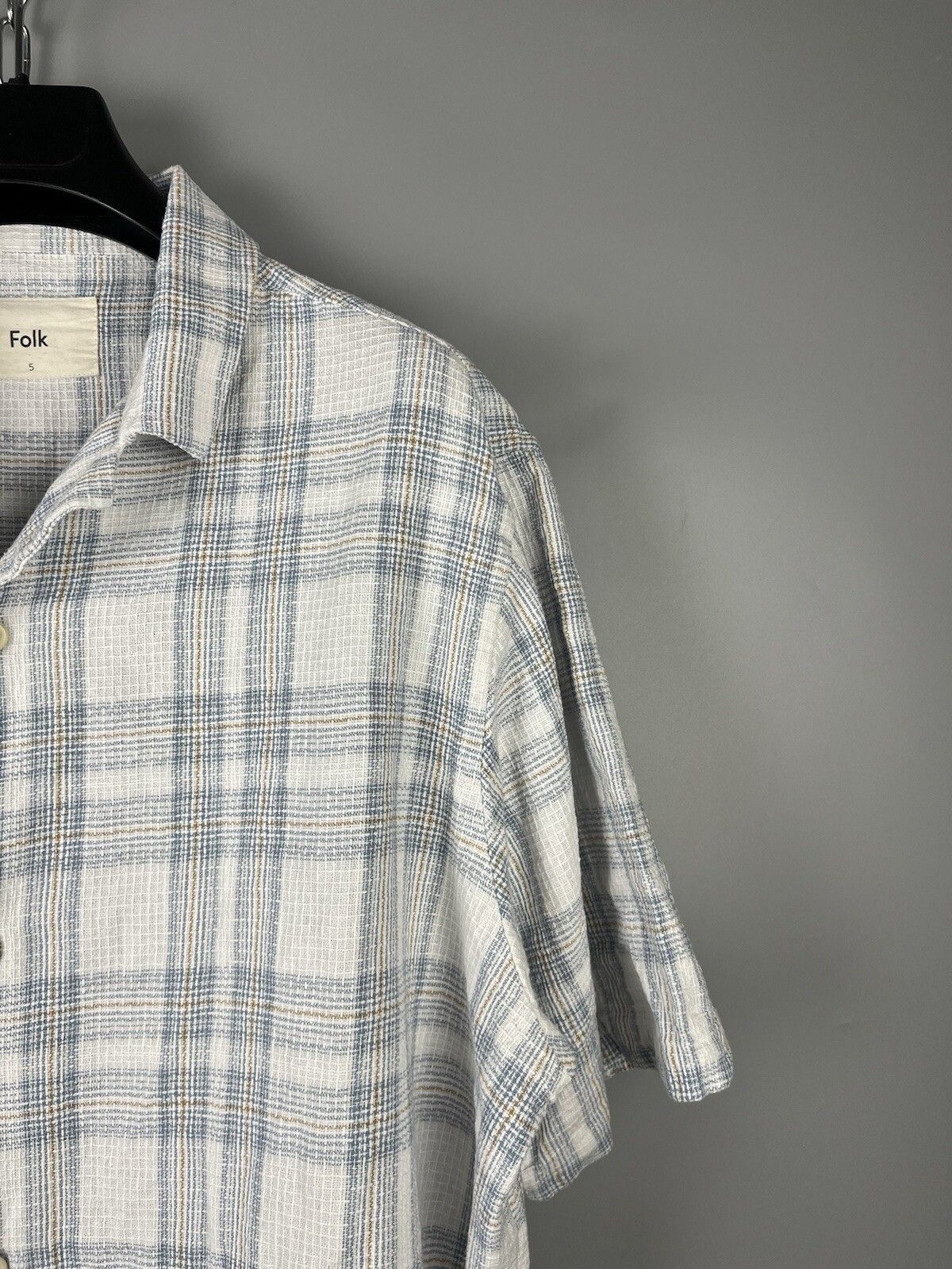Folk Folk Linen Cotton Short Sleeve Shirt Size US XL / EU 56 / 4 - 5 Thumbnail