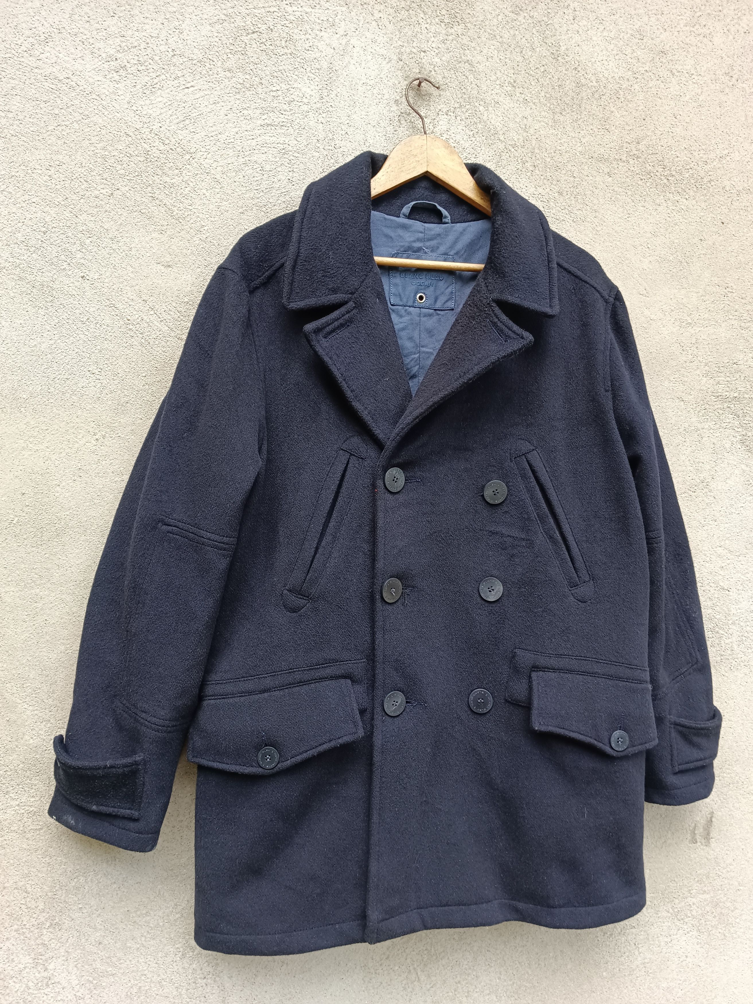 Other Blanc Bleu Pea Coat Jacket Size US M / EU 48-50 / 2 - 2 Thumbnail