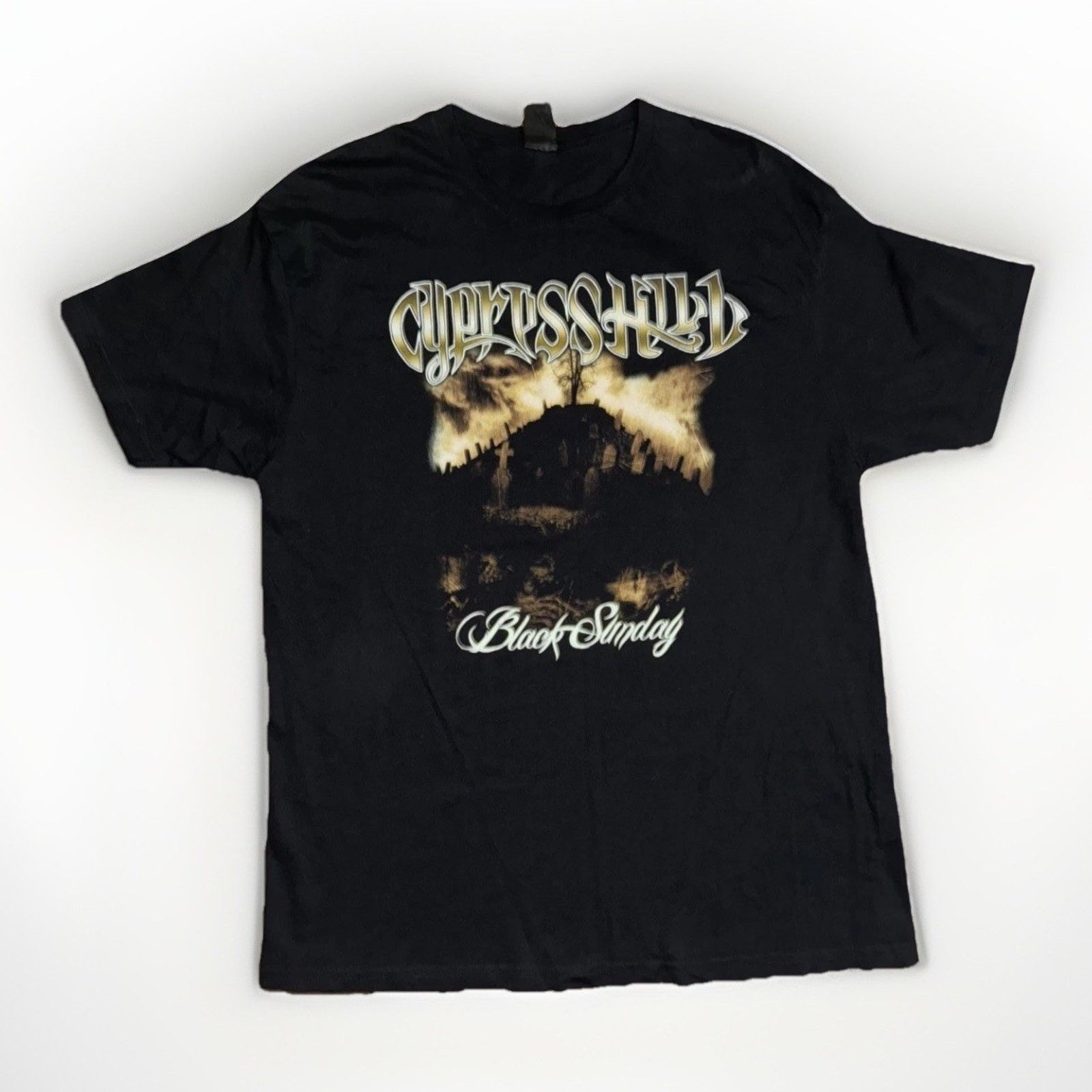 Band Tees × Vintage Cypress Hill Black Sunday Album Band T-Shirt Black XL 21x30 Size US XL / EU 56 / 4 - 1 Thumbnail
