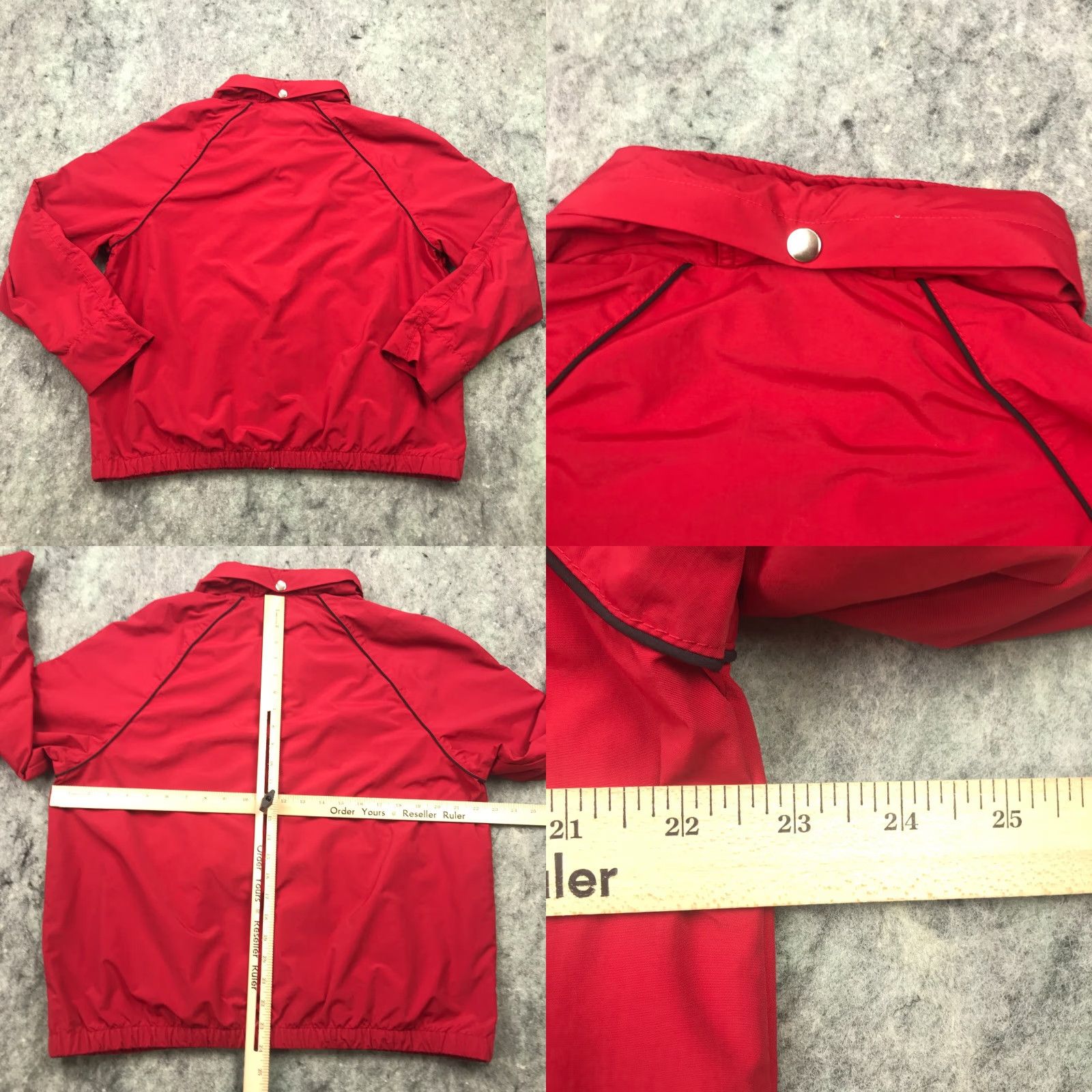 Charter Club VTG Charter Club Womens Jacket Large Red Zip Up Pockets Nylon Hood Packable Windbreaker Size L / US 10 / IT 46 - 8 Thumbnail