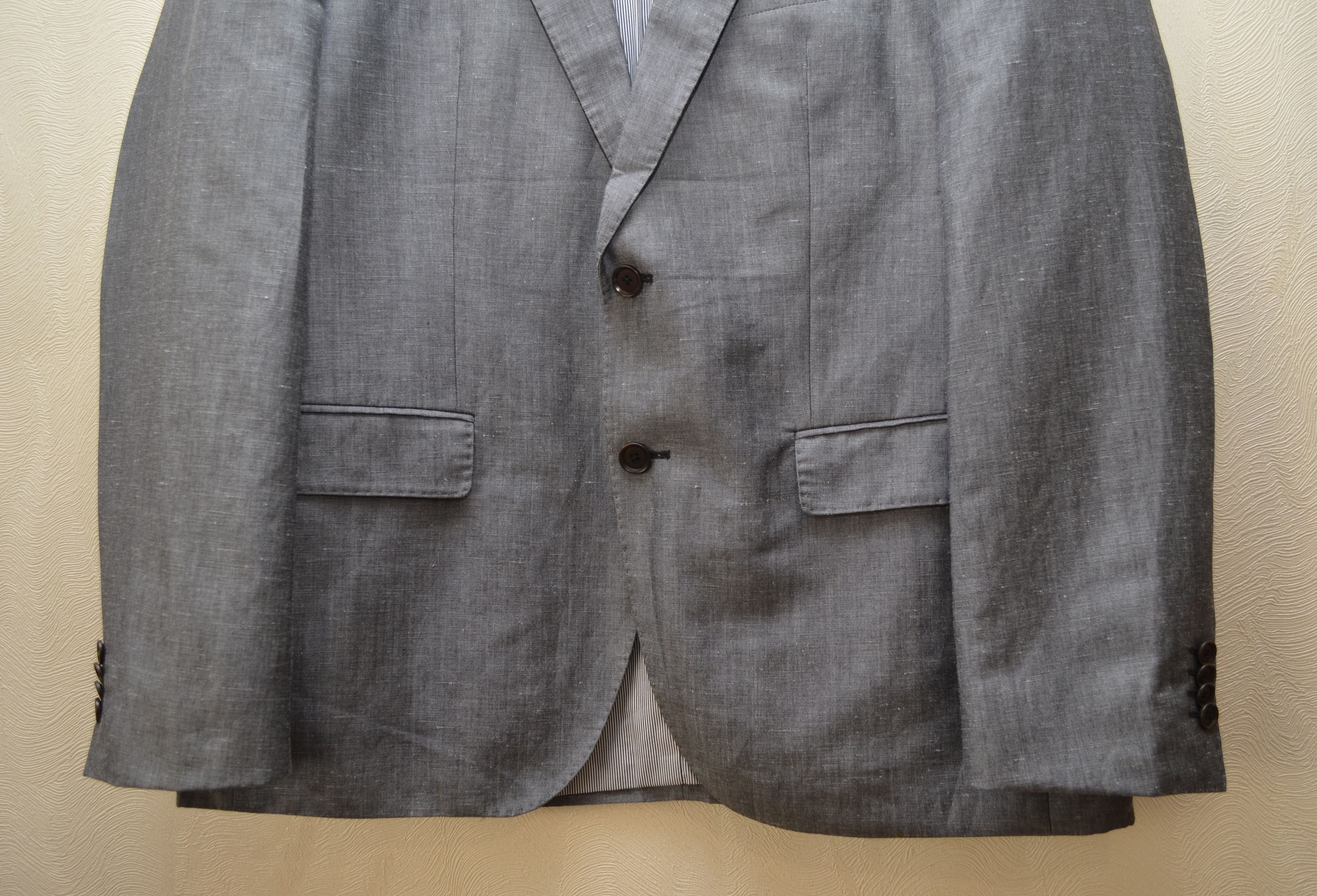 Hugo Boss HUGO BOSS Colombo Wool/Linen Grey Blazer Size EU52 US42 Size 42R - 4 Thumbnail
