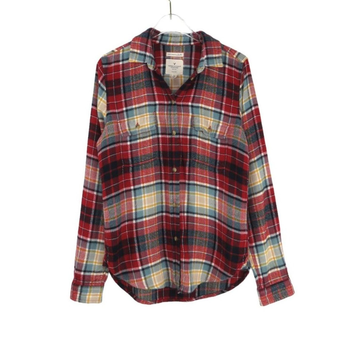 American Eagle Outfitters American Eagle Red Plaid Flannel Button Down Shirt XS Size XS / US 0-2 / IT 36-38 - 1 Thumbnail