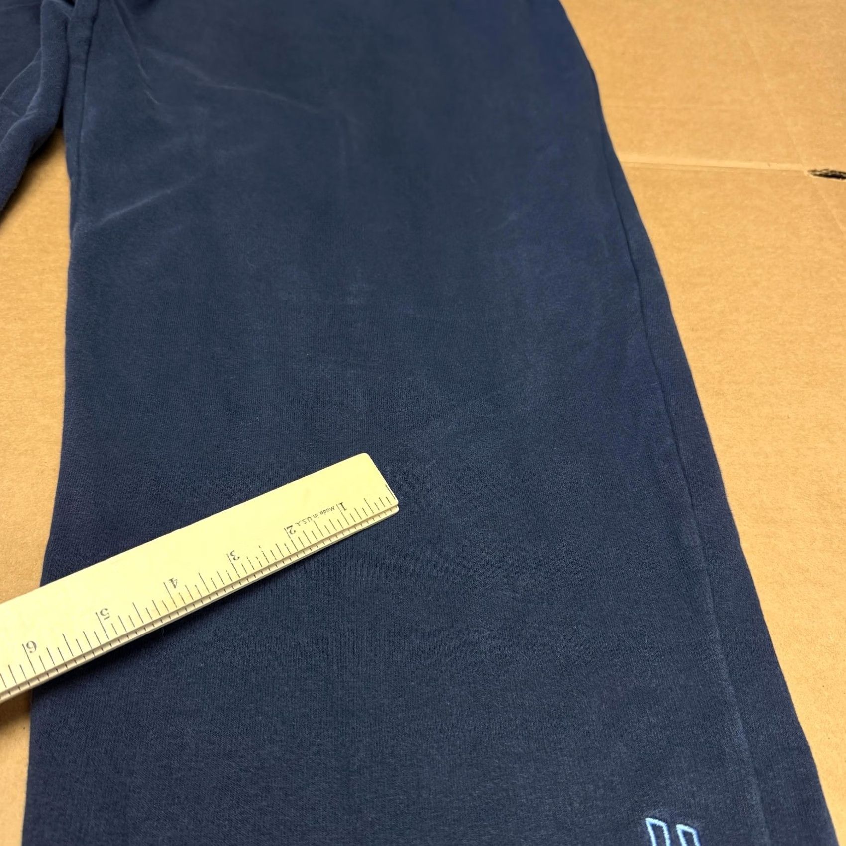 Nike Nike Mens 2XL Blue Fleece Sweatpants Elastic Waist Pockets Straight Leg Size US 39 - 7 Thumbnail