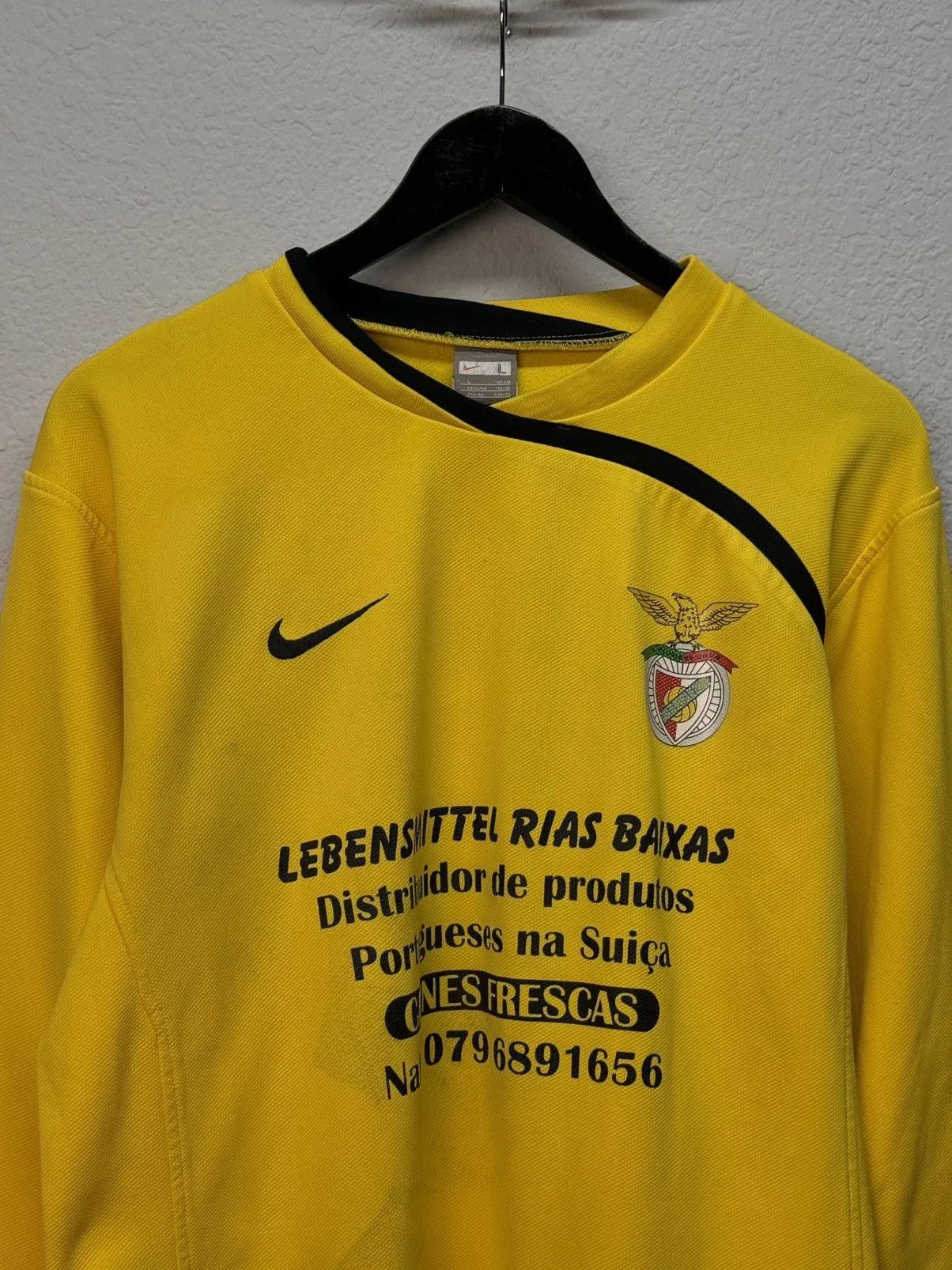 Adidas × Vintage Vintage Nike Benfica Goalkeeper shirt jersey Size US L / EU 52-54 / 3 - 3 Thumbnail