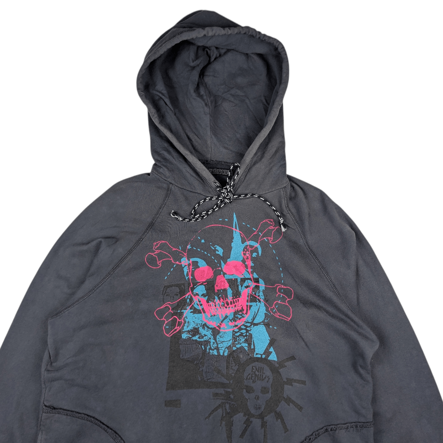 Japanese Brand Rare Hard To Find EVIL GENIUS Skull Skeleton Hoodie Size US M / EU 48-50 / 2 - 5 Thumbnail