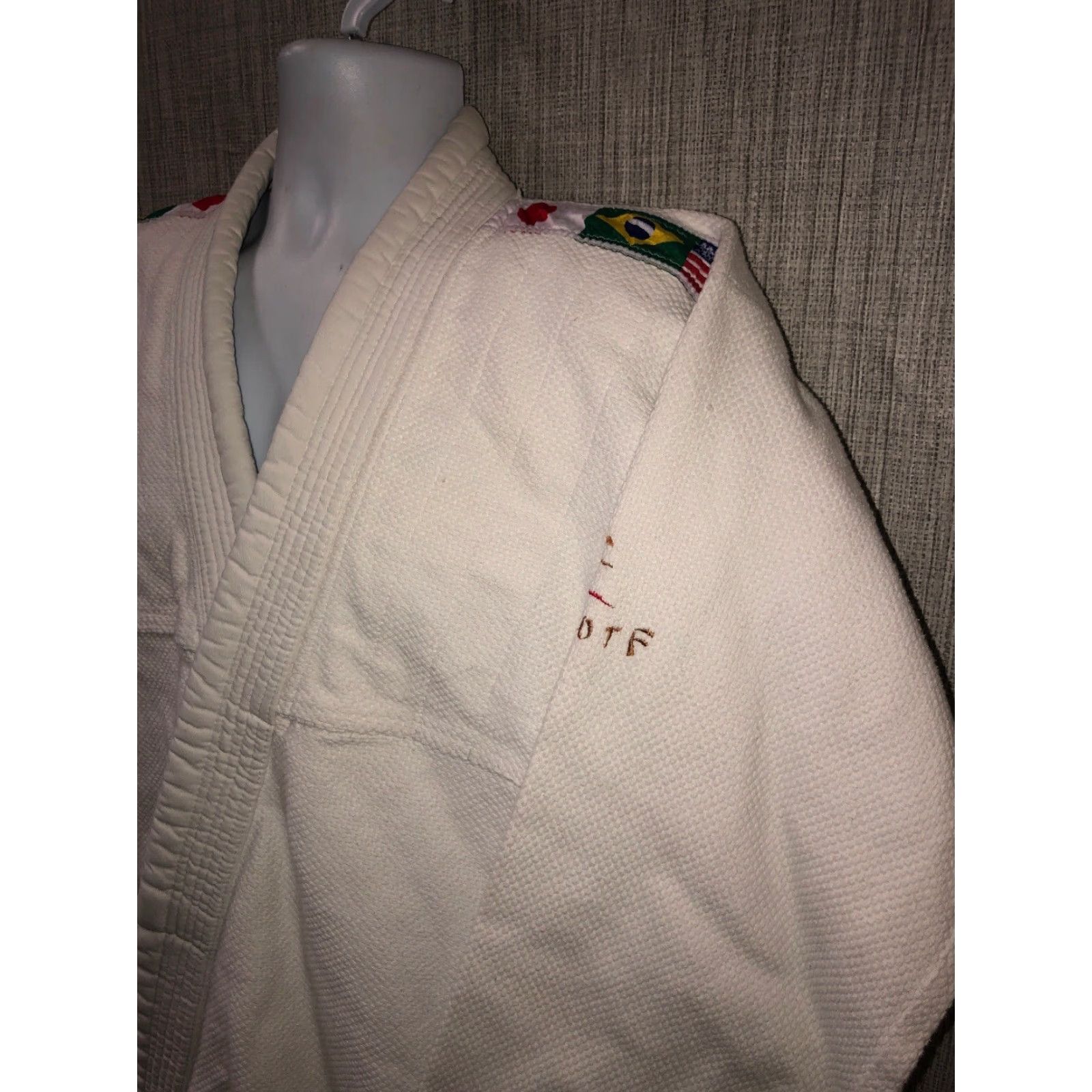 Vintage VINTAGE Woldorf USA Kimono Martial Arts Gi Men Size 7 White Jiu Jitsu Heavy Cotton Flags Size US M / EU 48-50 / 2 - 2 Thumbnail