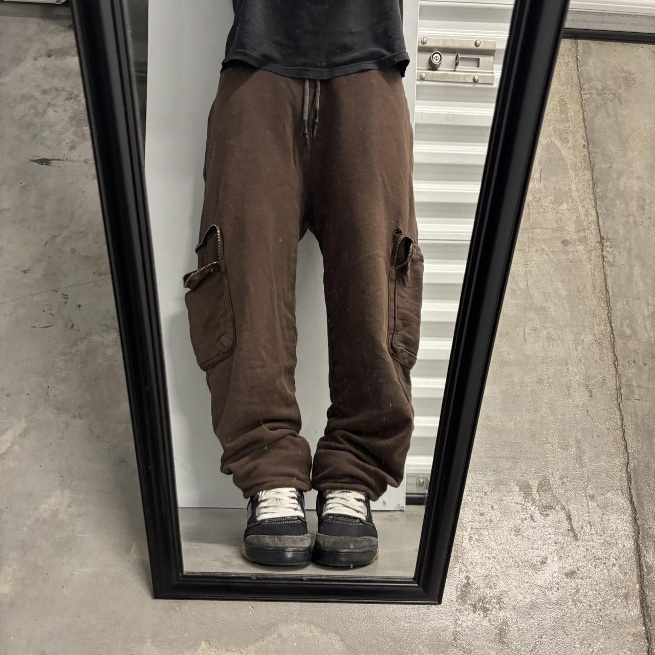 Vintage Crazy Vintage Y2K/2000s Brown Streetwear Essential Cargo Sweatpants! Fits M Size US 32 / EU 48 - 1 Thumbnail