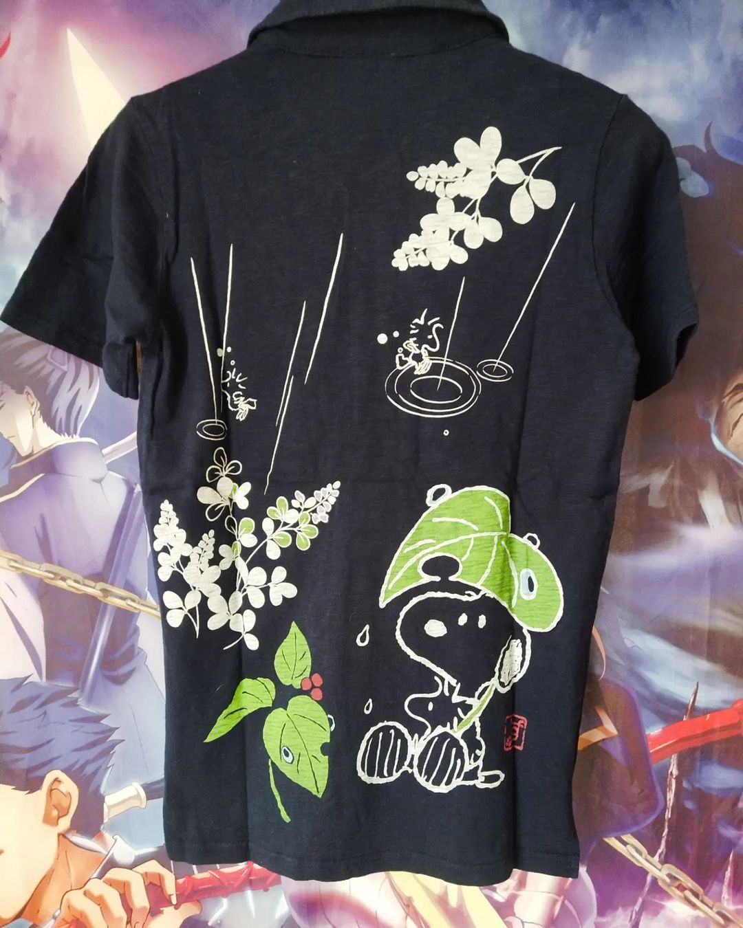 Cartoon Network × Universal Studios Snoopy Leaf Art Big Print Official Cartoon Polo Tees Size S / US 4 / IT 40 - 1 Thumbnail