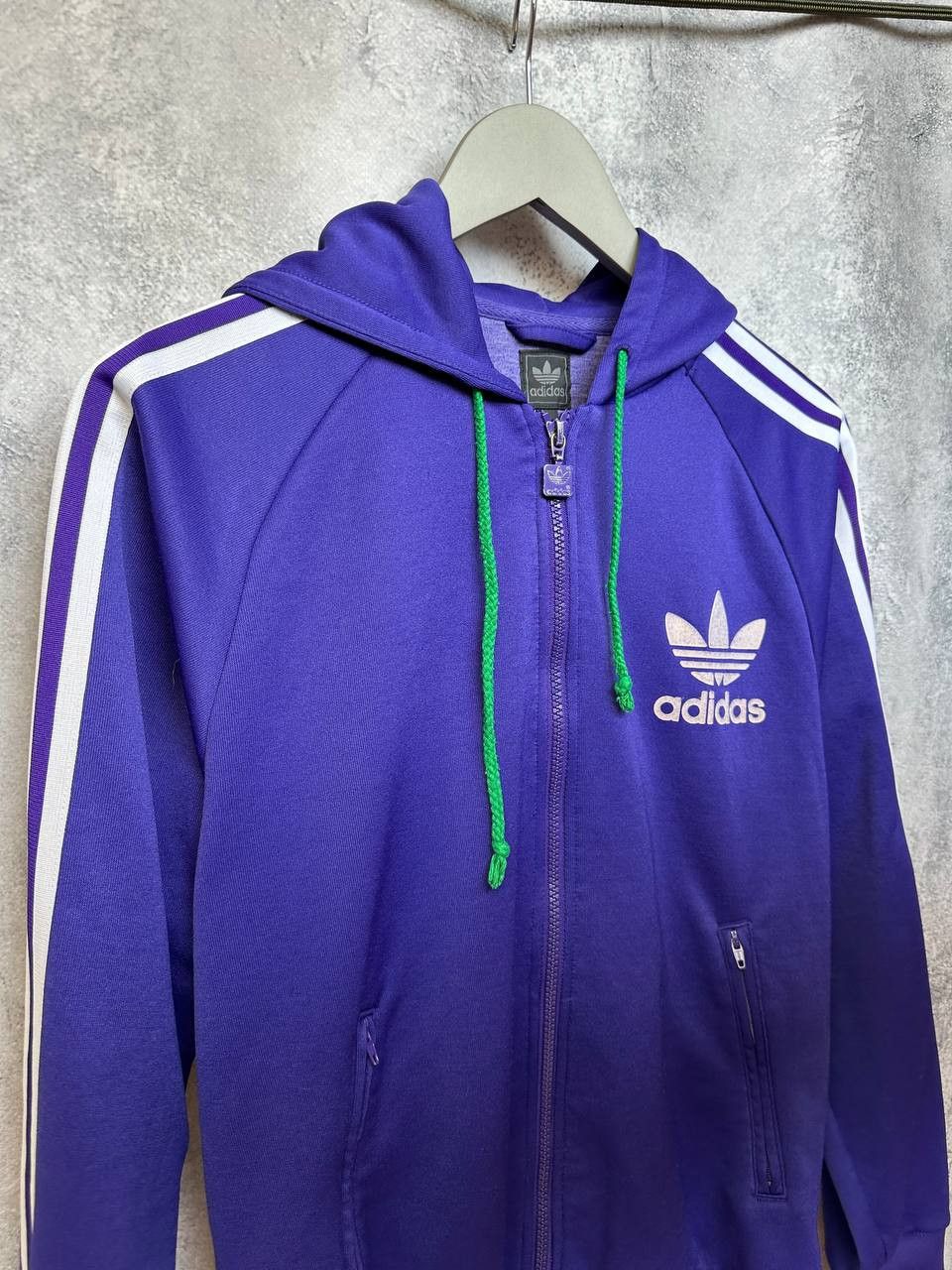 Adidas Adidas Originals Purple Full Zip Track Jacket Vintage Y2K Size US S / EU 44-46 / 1 - 5 Thumbnail