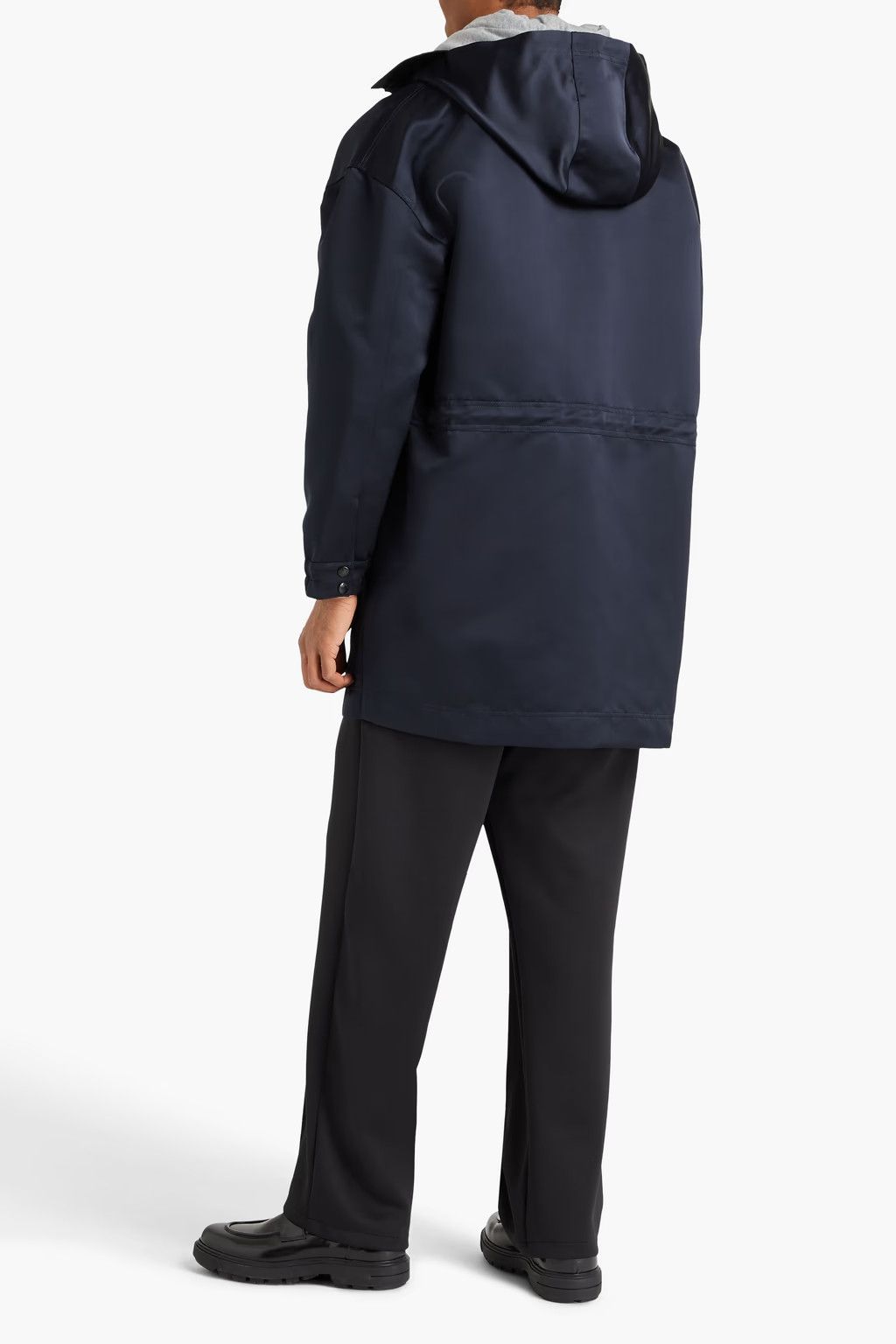 Valentino o1y0525 Full Length Hooded Jacket in Midnight Blue Size US M / EU 48-50 / 2 - 3 Thumbnail
