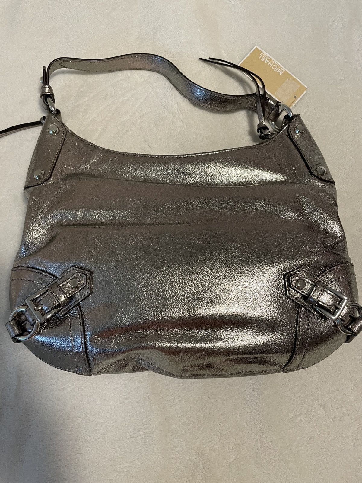 Michael Kors Michael Kors FALLON Nickel Colored Shoulder Bag Size ONE SIZE - 6 Thumbnail