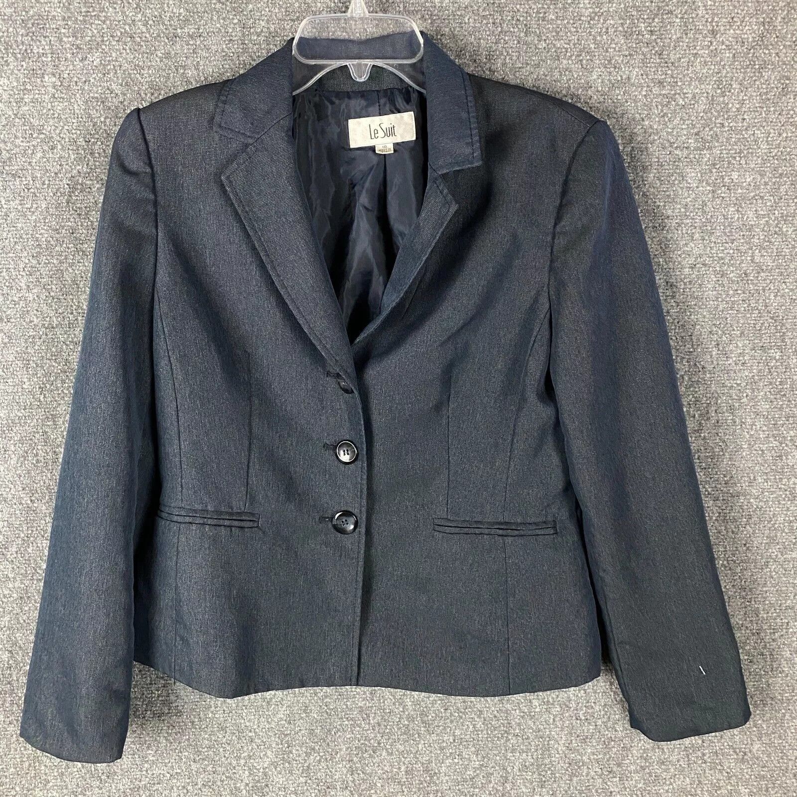 Other Le Suit Blazer Women's Size 10 Navy Blue Adults Size L / US 10 / IT 46 - 1 Thumbnail