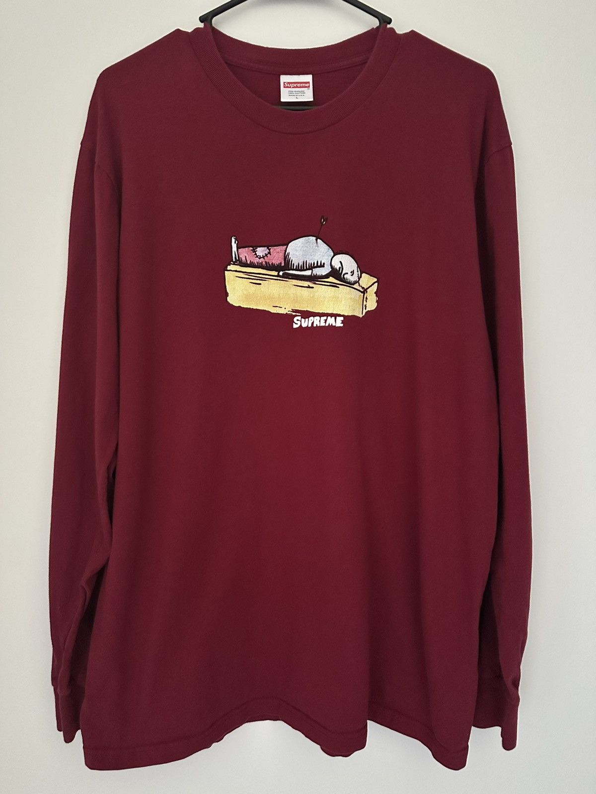 Supreme Supreme Roy Lichtenstein Pop Art Crying Girl Shirt L/S Tee